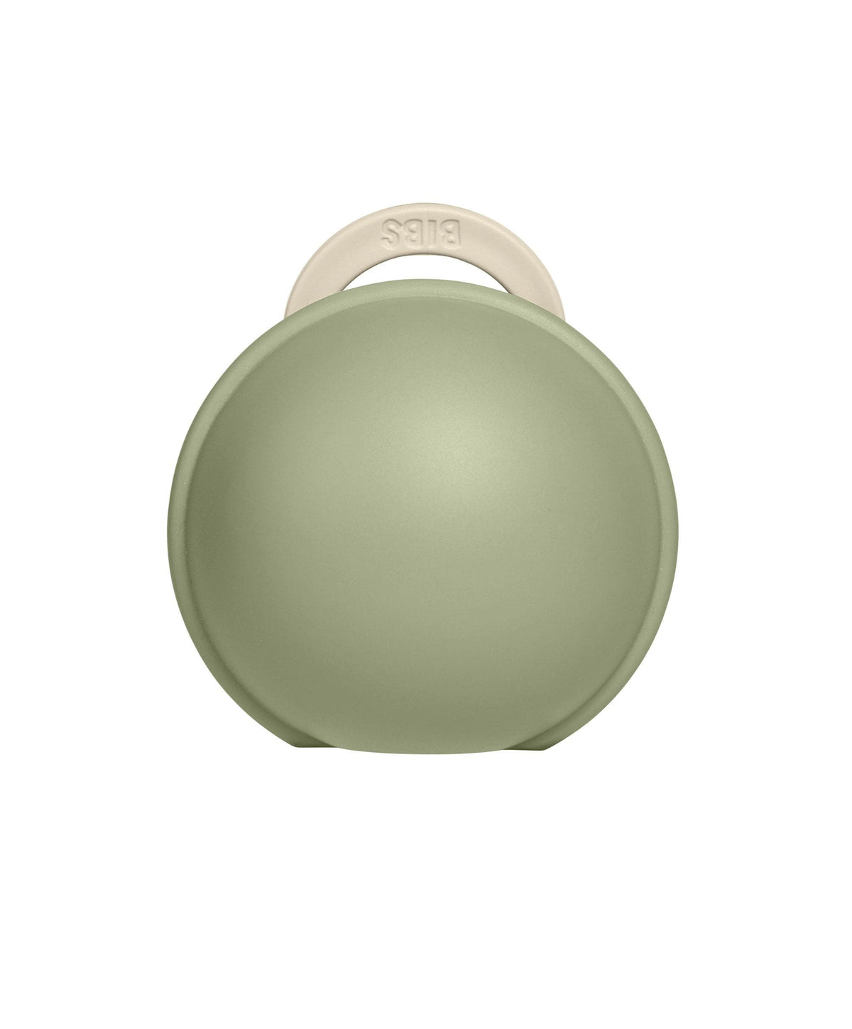 BIBS Colour Pacifier Round Latex Size 1 Ivory & Pacifier Case Mini - Sage
