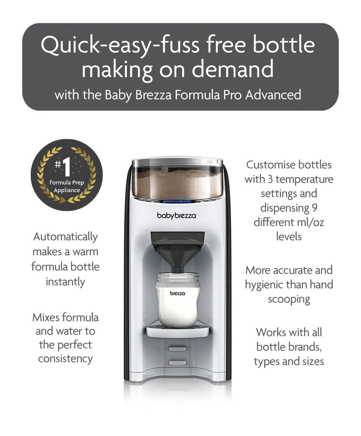Baby Brezza Formula Pro & Bottle Washer Pro Bundle - White