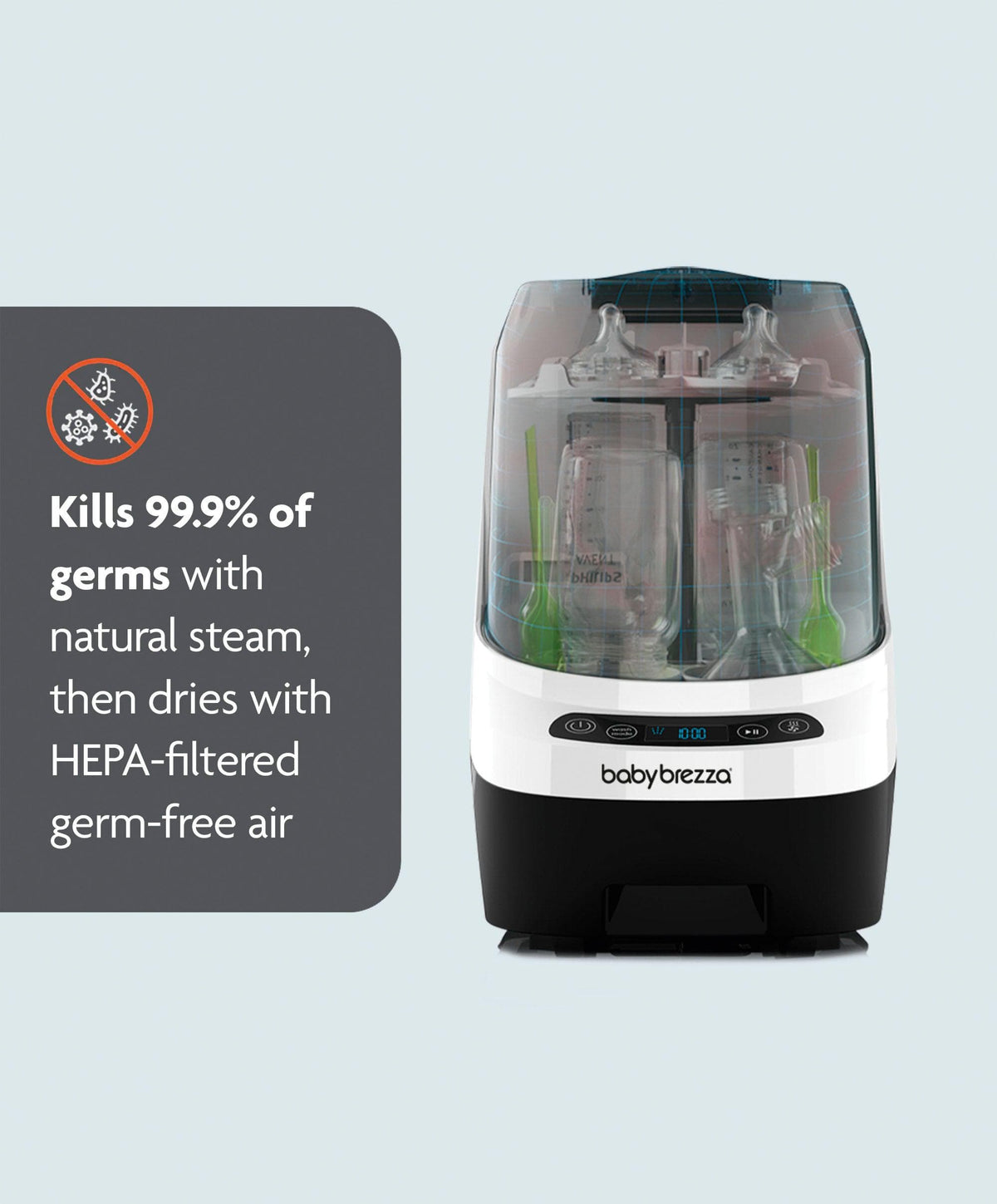 Babybrezza Bottle Washer Pro & Detergent Tablets - White