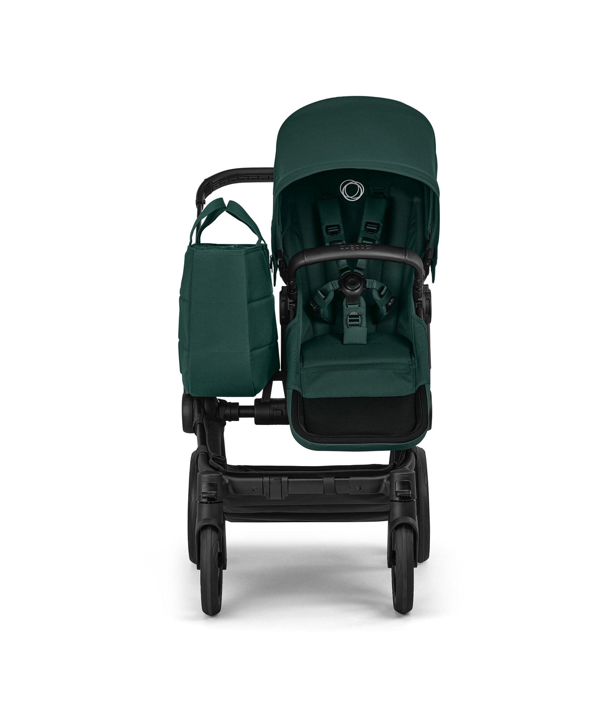 Bugaboo Donkey 6 Single Ultimate Pushchair Bundle With Cybex Cloud T Car Seat & Base (7 Pieces) - Fern Green