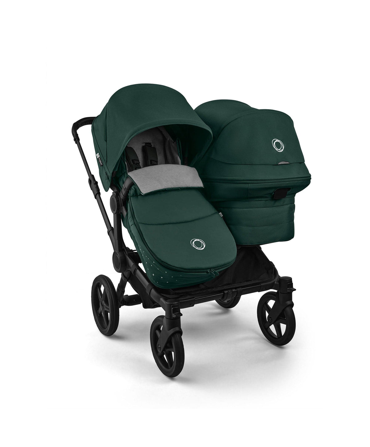 Donkey 6 Twin Essential Pushchair Bundle (6 Pieces) - Fern Green