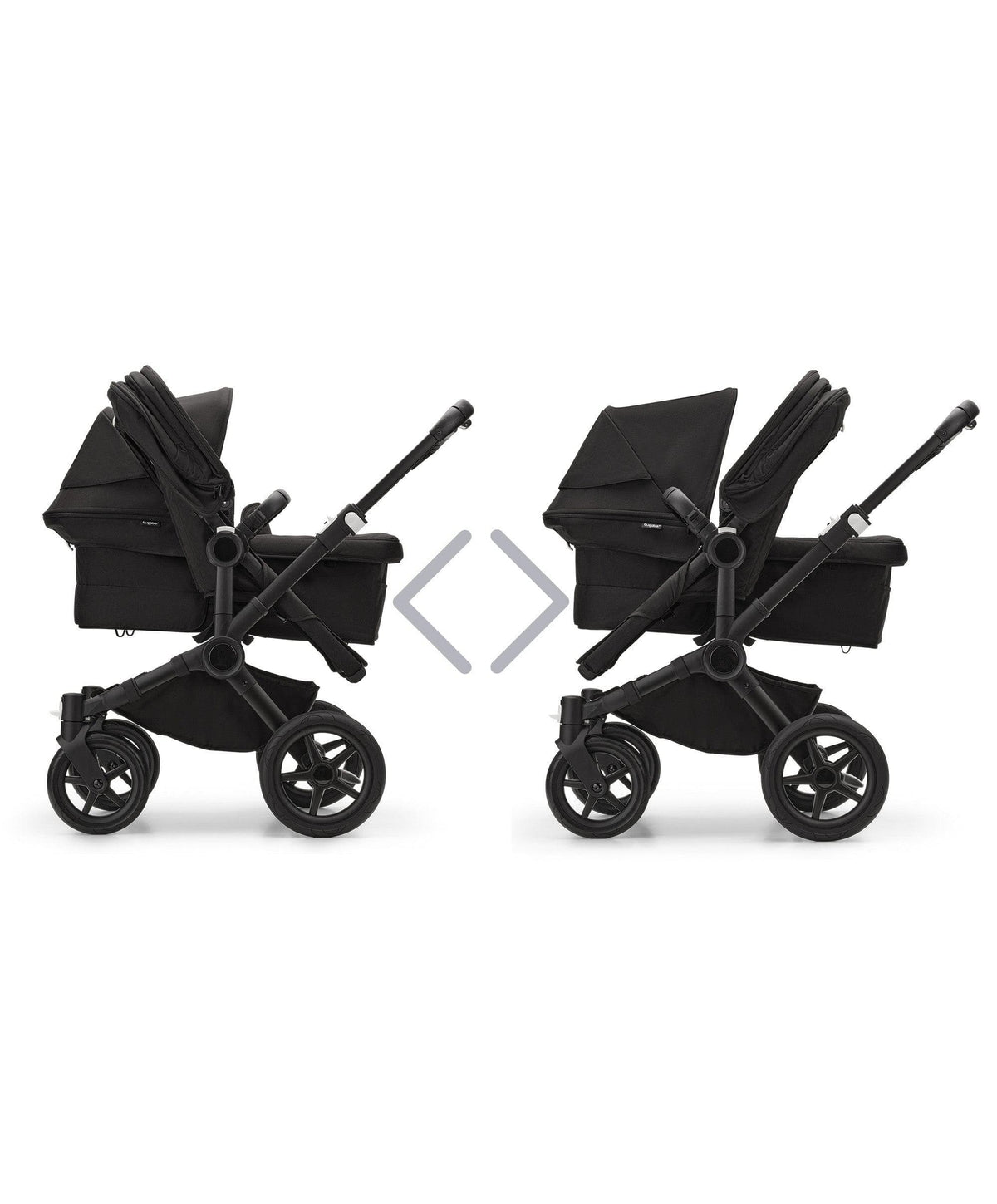 Bugaboo Donkey 5 Double Carrycot & Seat Pushchair - Midnight Black