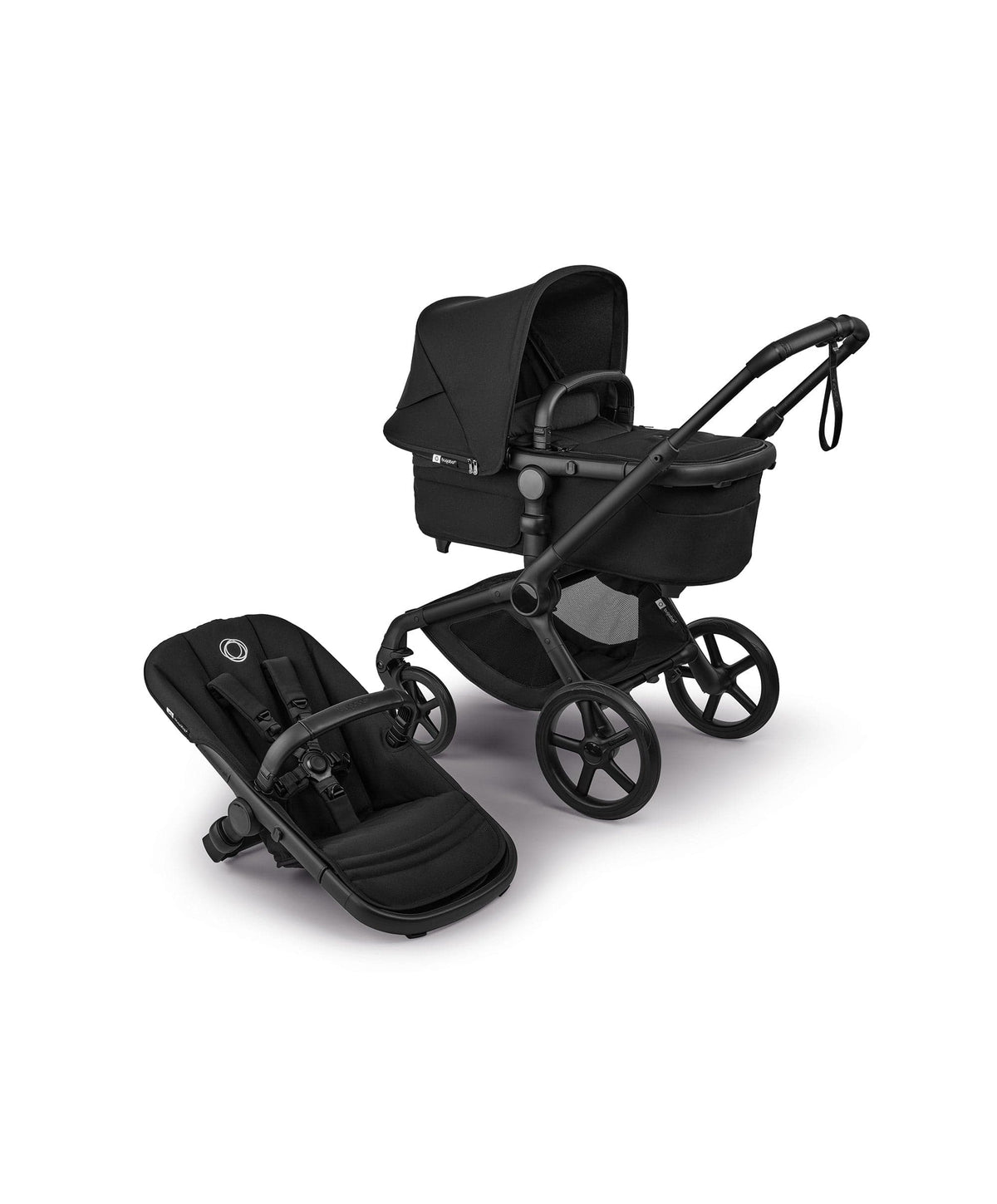 Bugaboo Fox 5 Renew Complete Pushchair Bundle with Maxi-Cosi Pebble Slide Pro Car Seat & Base (8 Pieces) - Heritage Black