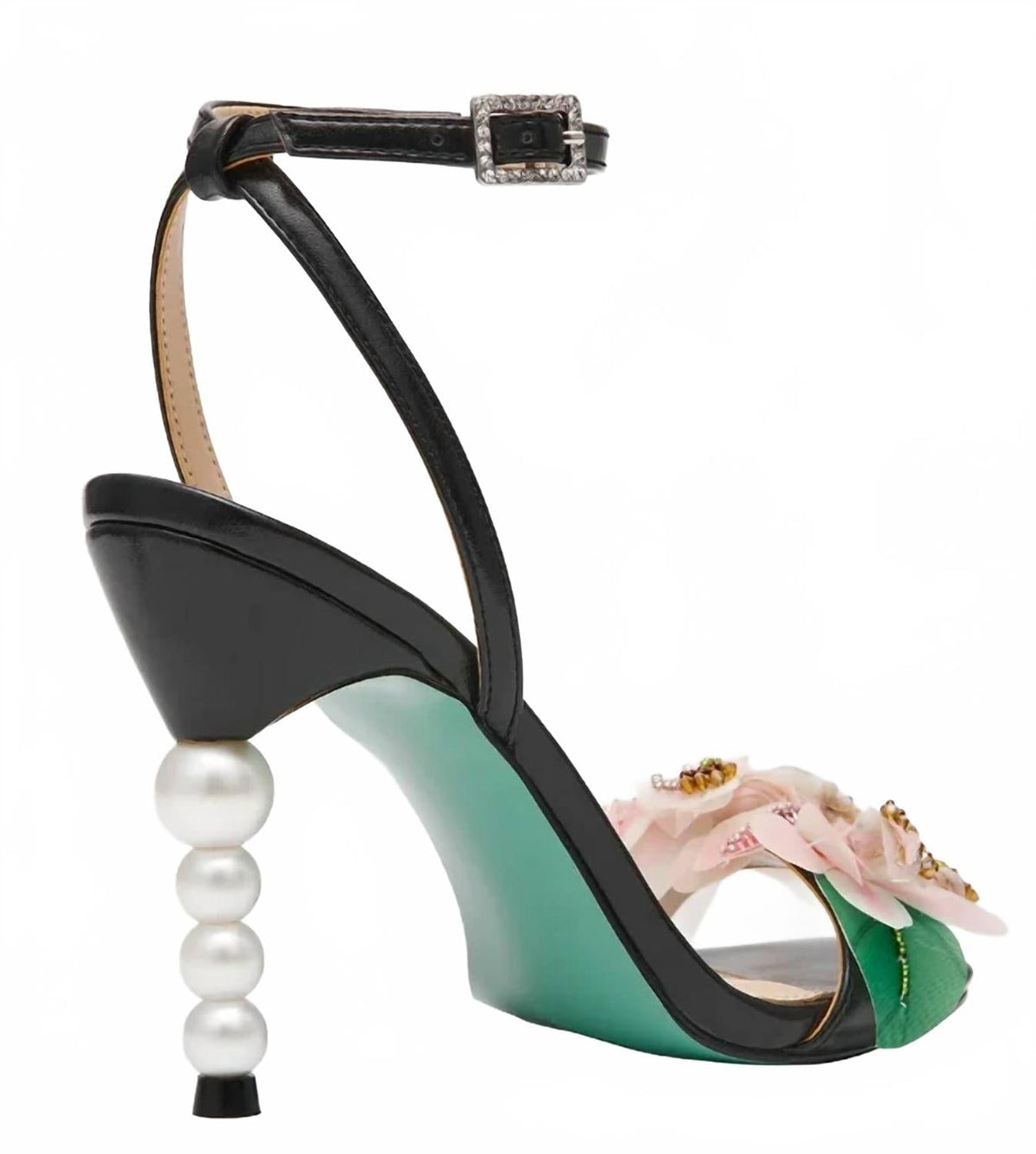 Women's Kasie Pearl Heel Dress Sandal In Black