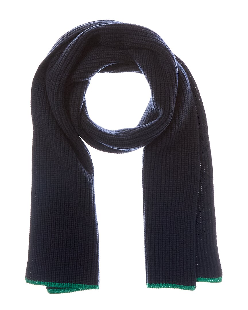 Vince Shaker Stitch Tipped Wool & Cashmere-Blend Scarf