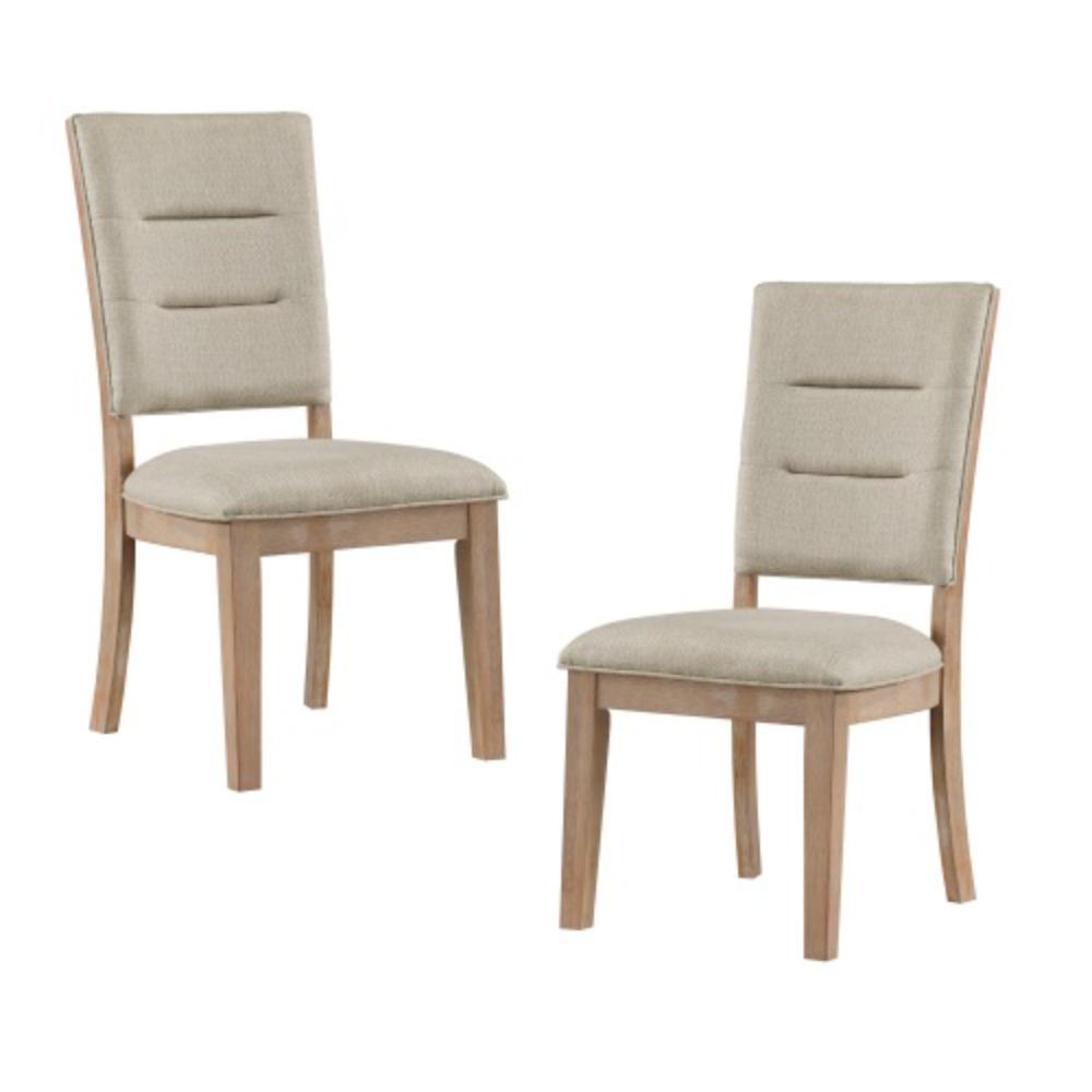 Wooden Dining Chairs with Upholstered Backrests
