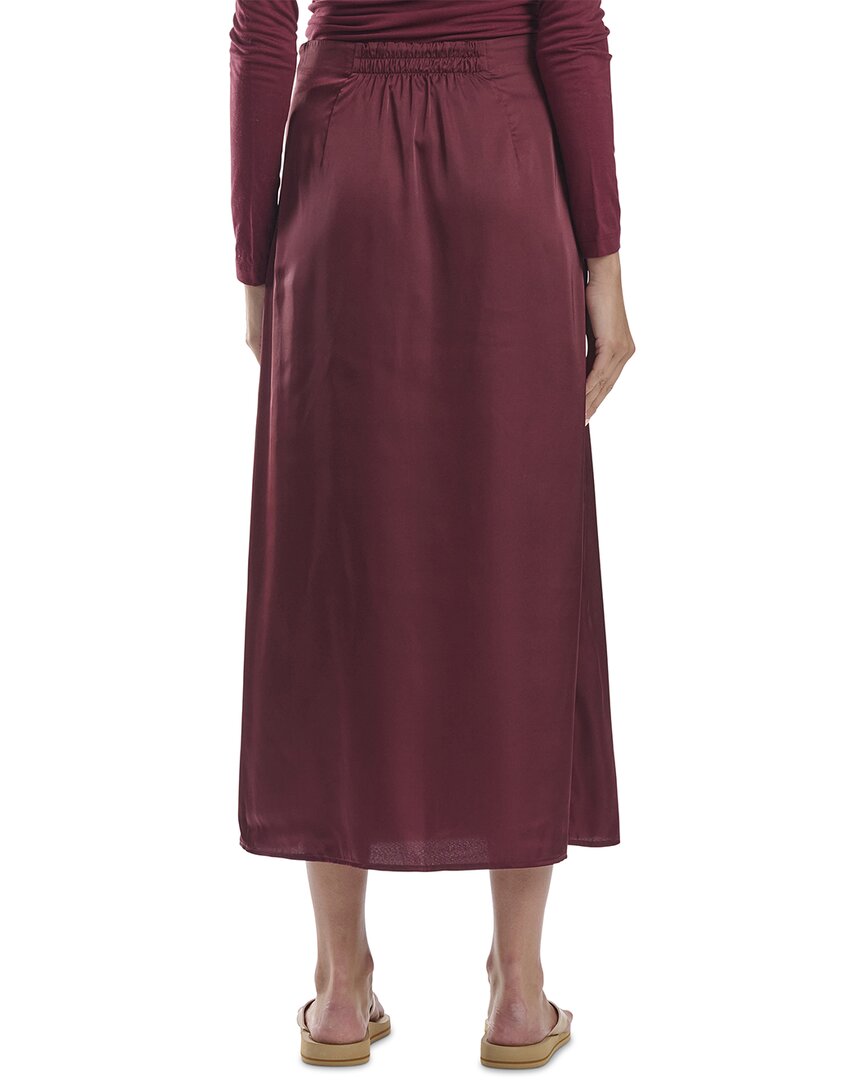 Splendid Satin Midi Skirt
