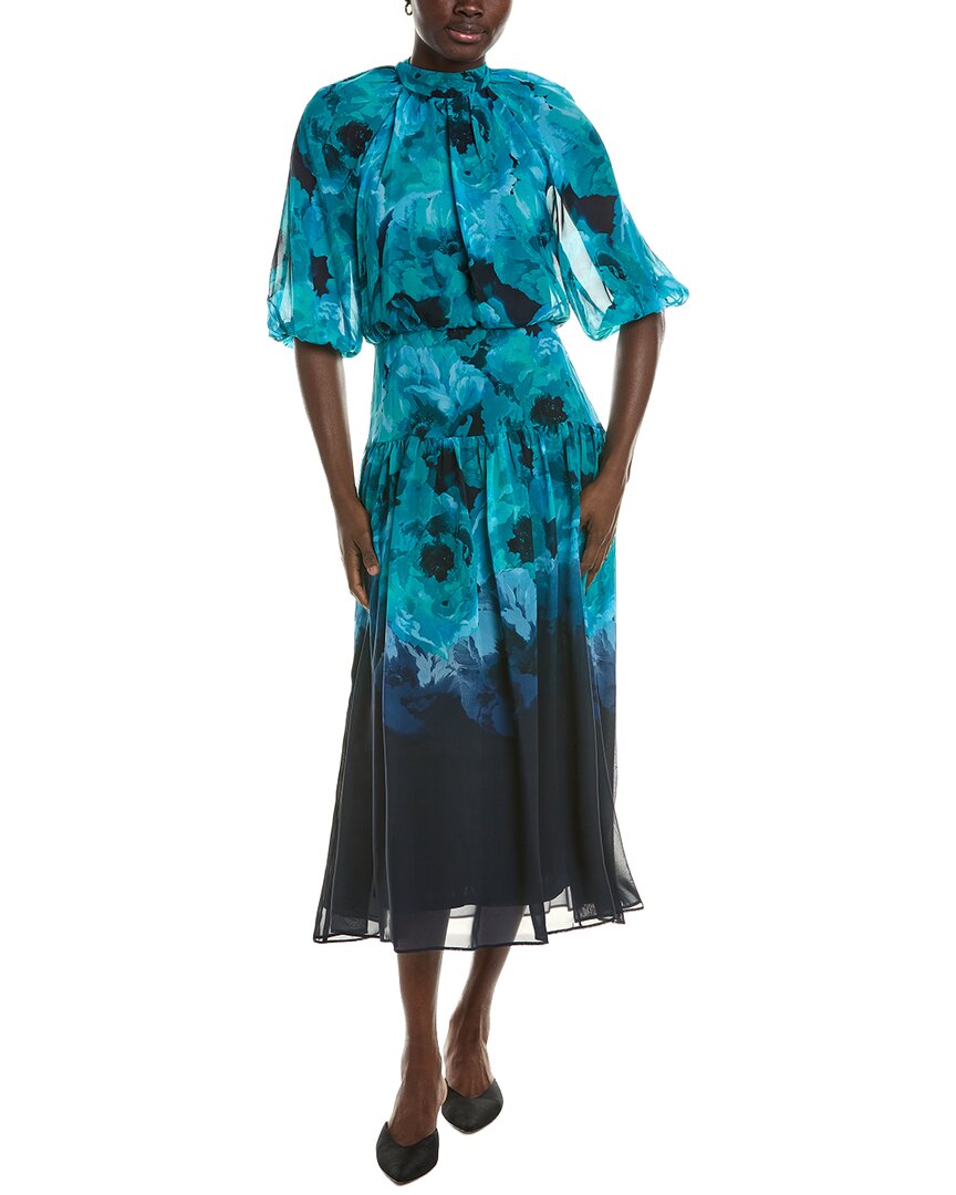 Maison Tara Long Sleeve Midi Dress