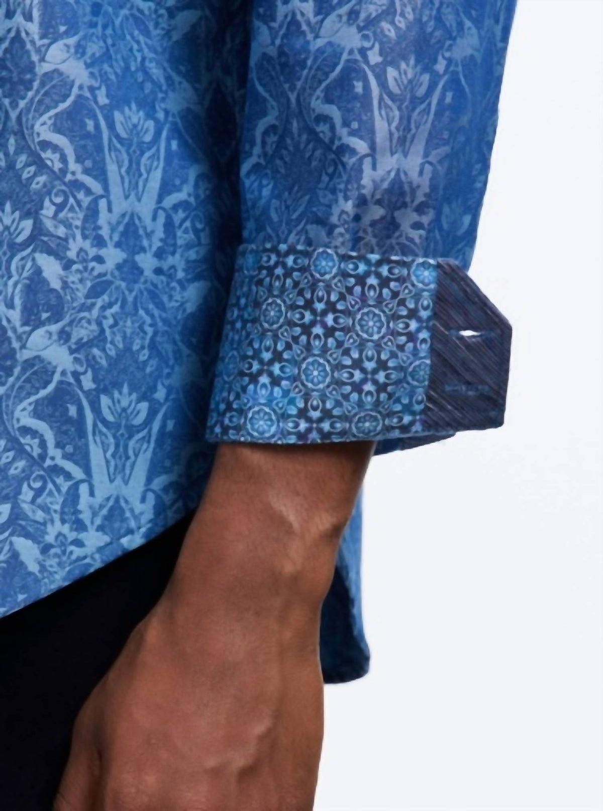Highland Long Sleeves Woven Shirt In Dark Blue