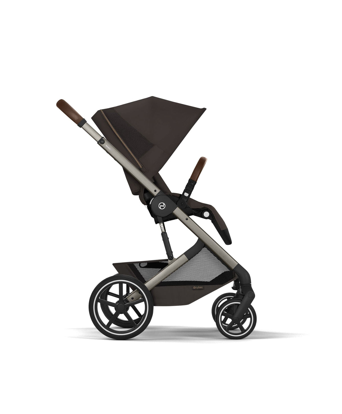Cybex Balios S Lux + Folding Carrycot Bundle with Cloud G3 Plus Car Seat – Chocolate Brown
