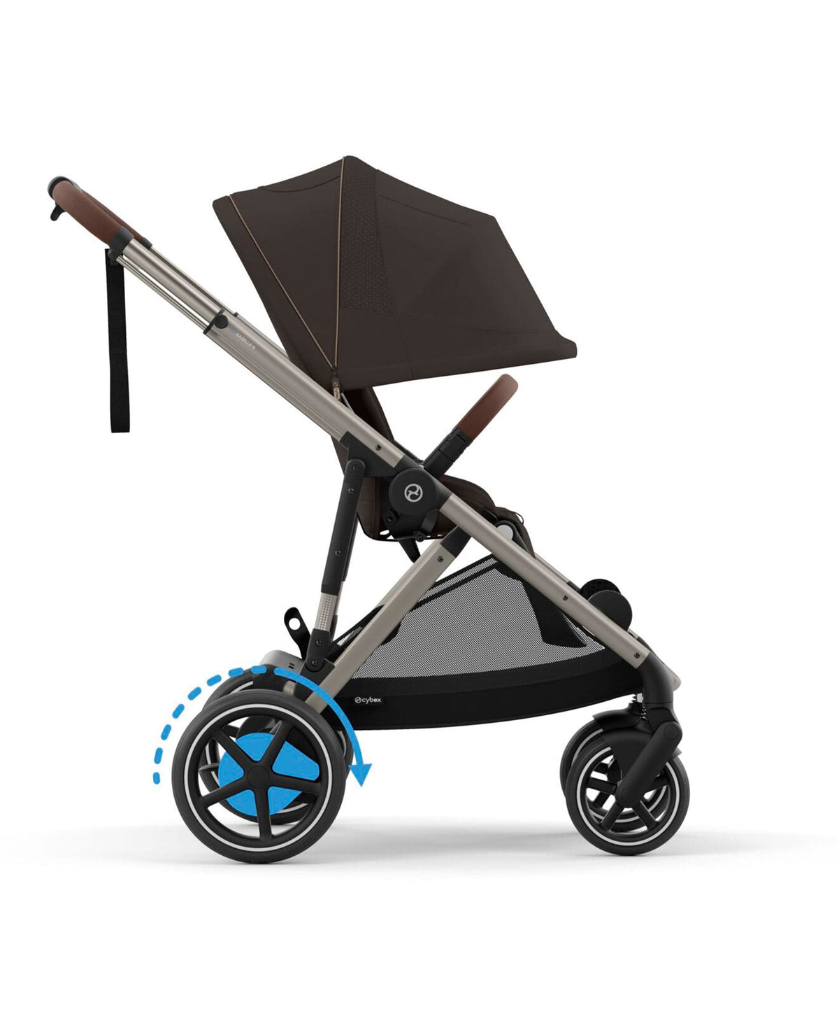 Cybex e-Gazelle S Electric Single to Double Pushchair - Chocolate Brown