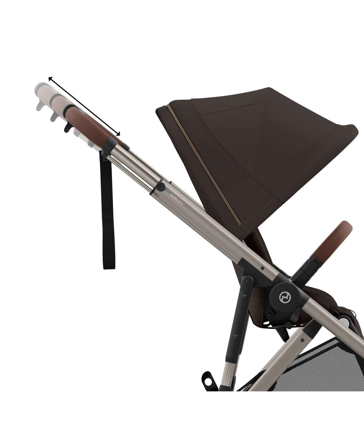 Cybex e-Gazelle S Electric Single to Double Pushchair - Chocolate Brown