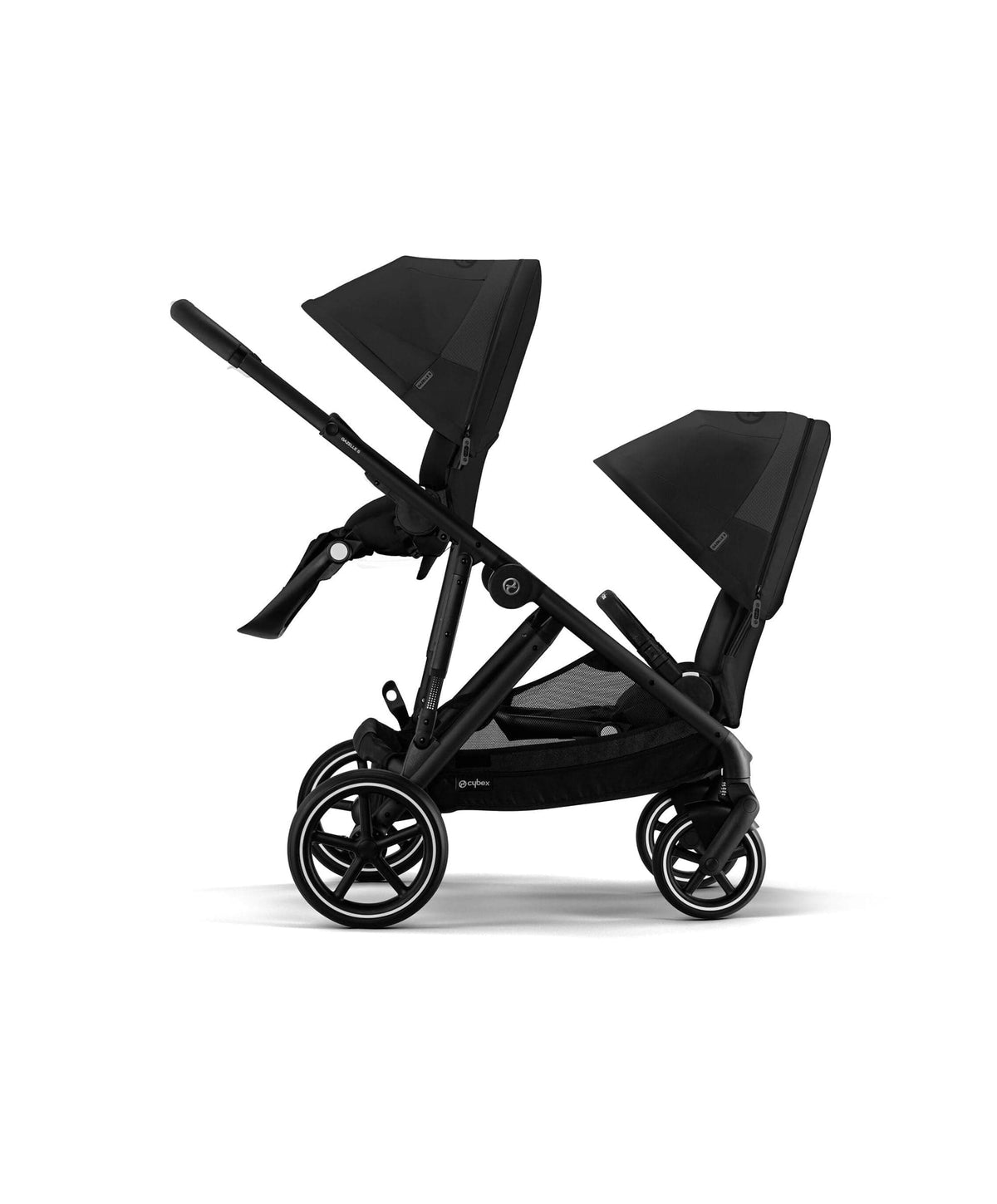 Cybex Gazelle S Twin Pushchair Bundle (12 Pieces) - Moon Black