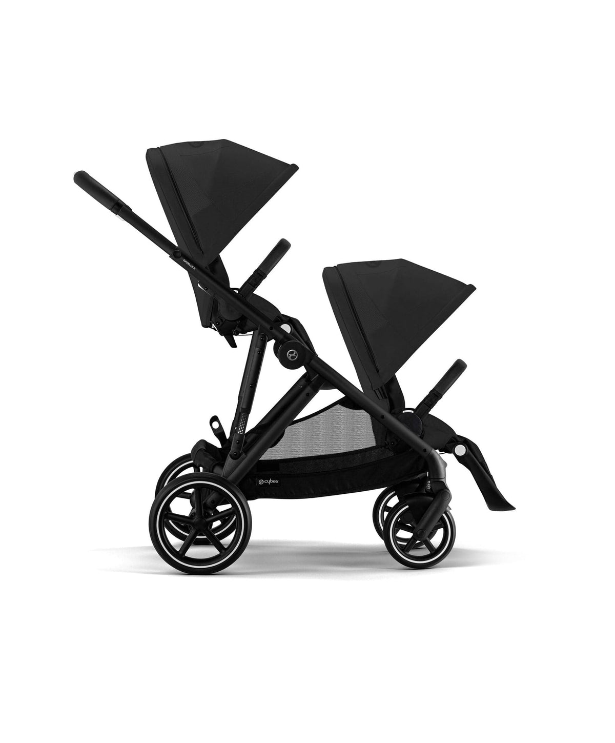 Cybex Gazelle S Twin Pushchair Bundle (12 Pieces) - Moon Black