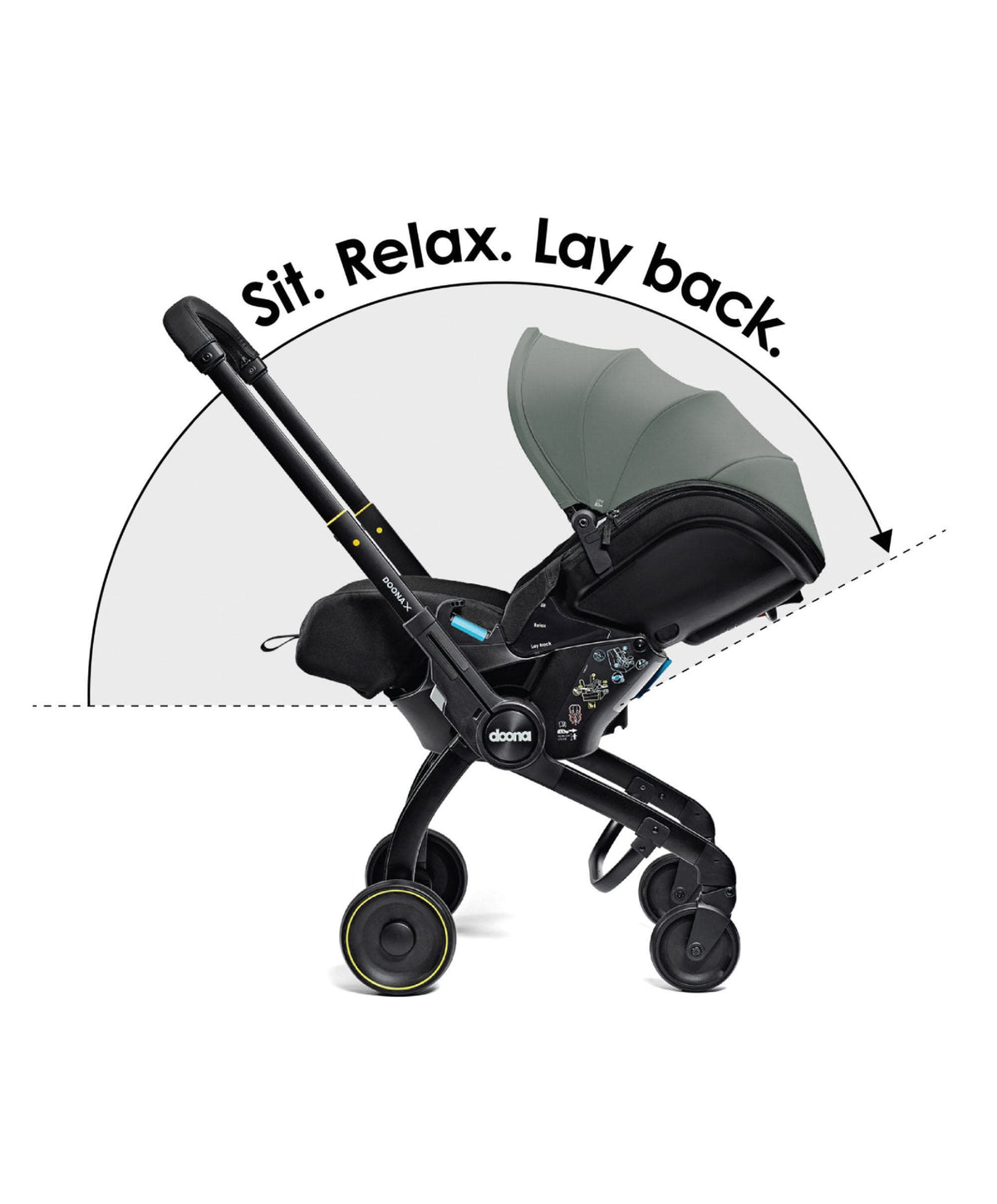Doona X Car Seat & Stroller – Slate Green
