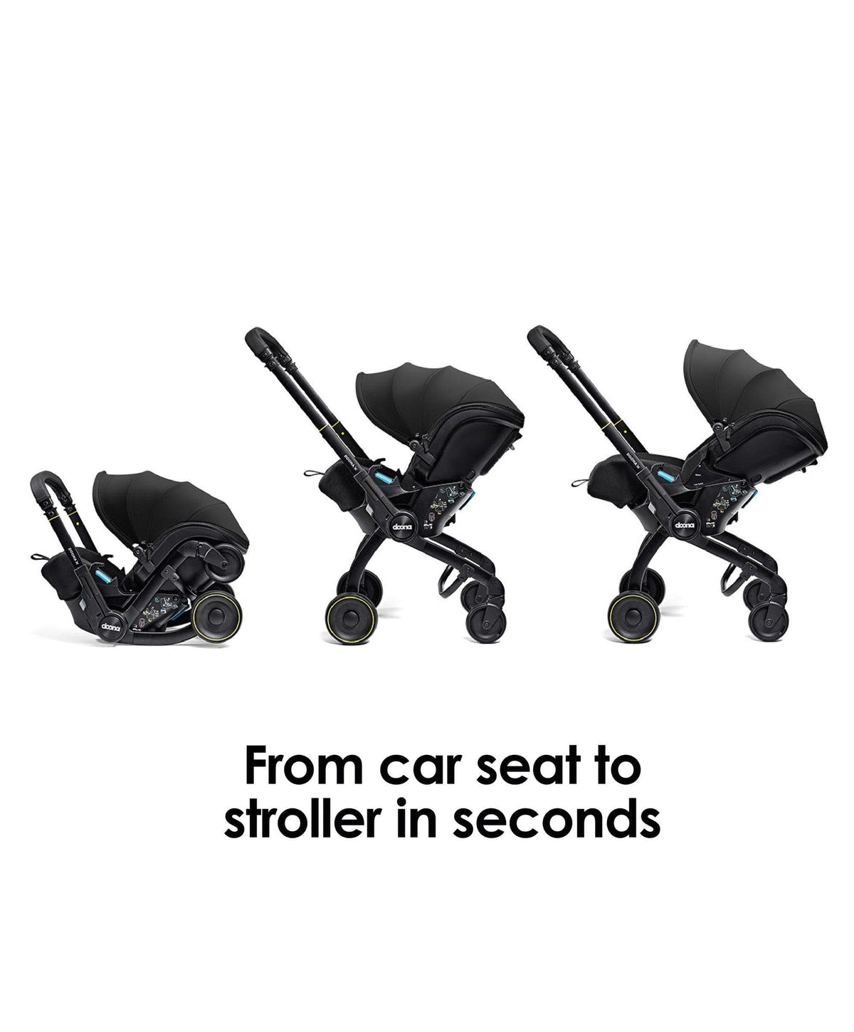 Doona X Car Seat with Stroller & Base - Nitro Black