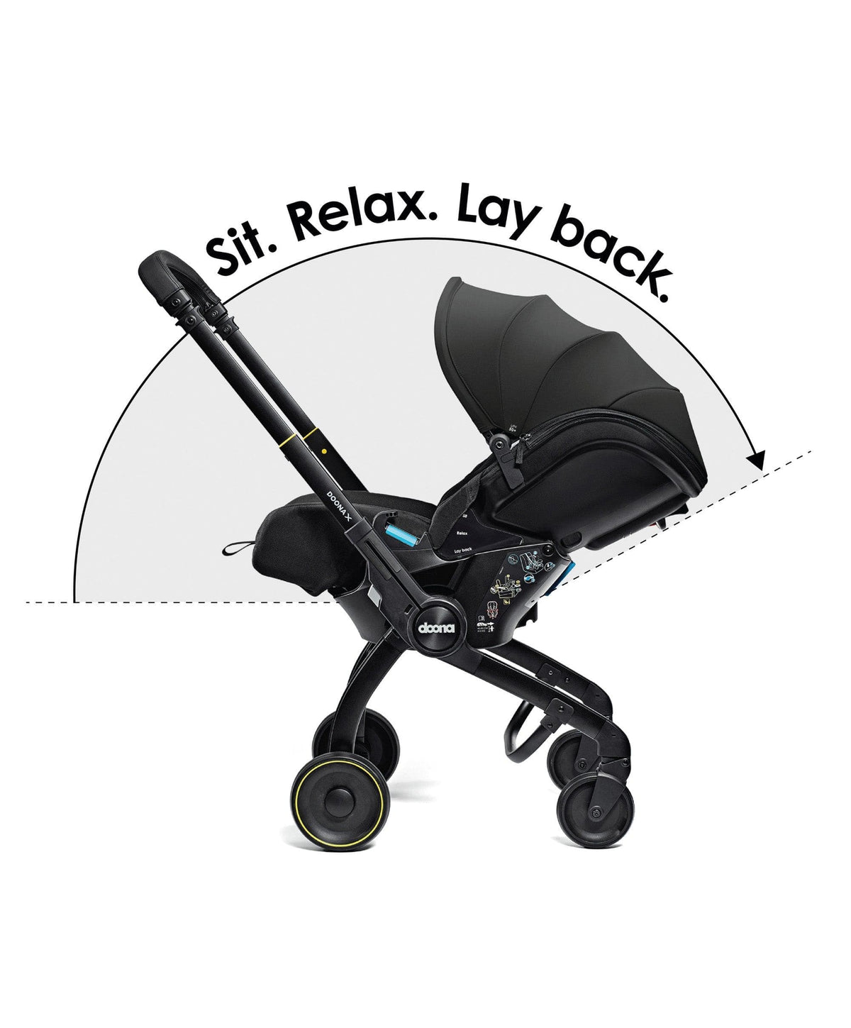 Doona X Car Seat with Stroller & Base - Nitro Black