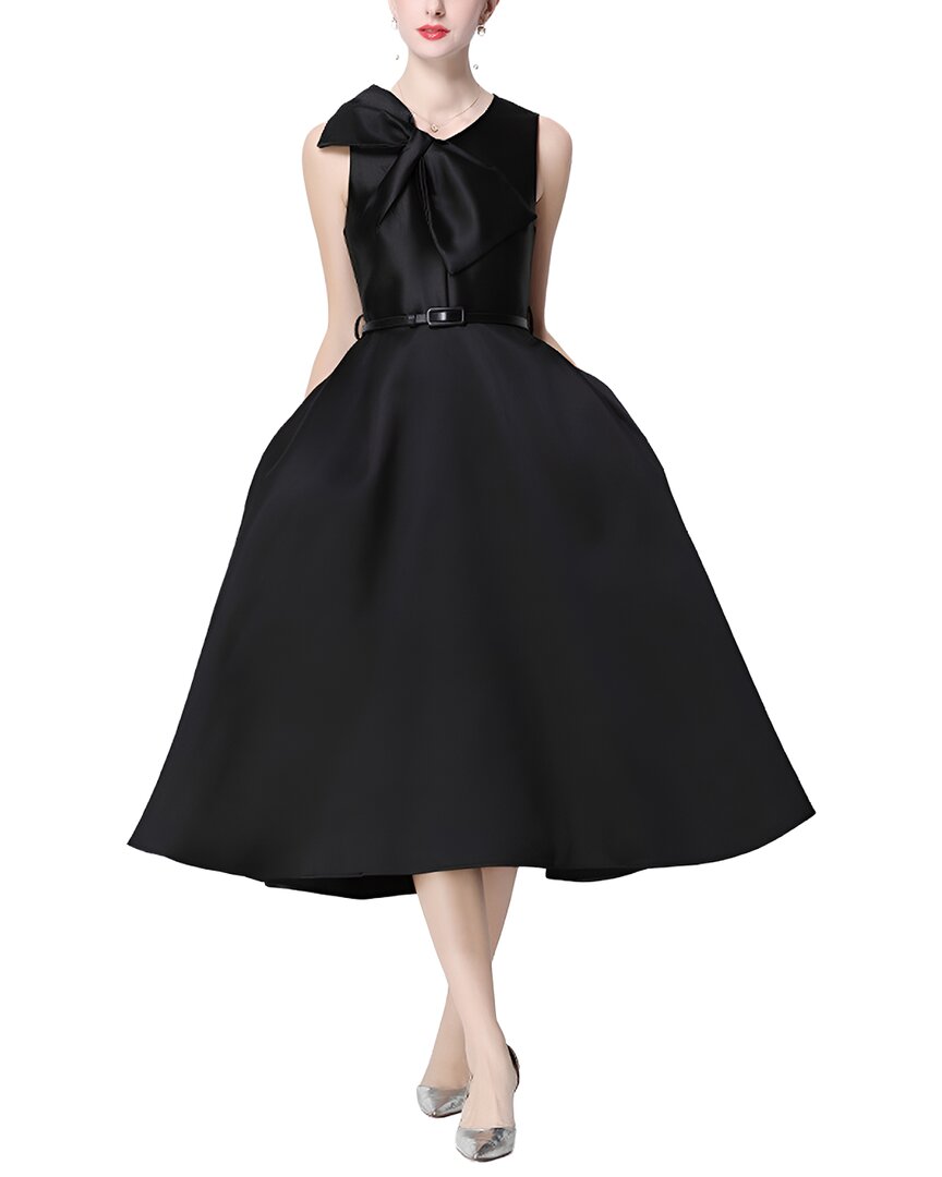 GABRIELA RICH Solid Midi Dress