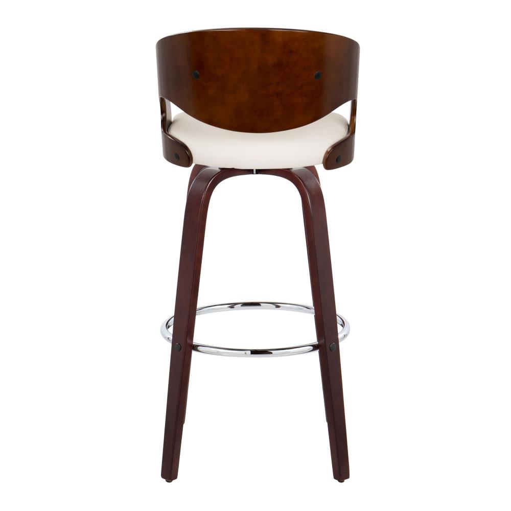 Mid-Century Bar Chairs with Upholstered Seats