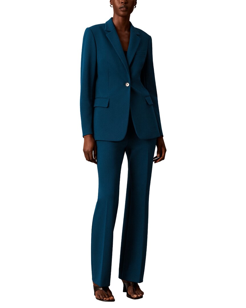 Calvin Klein Petite One Button Notch Collar Jacket
