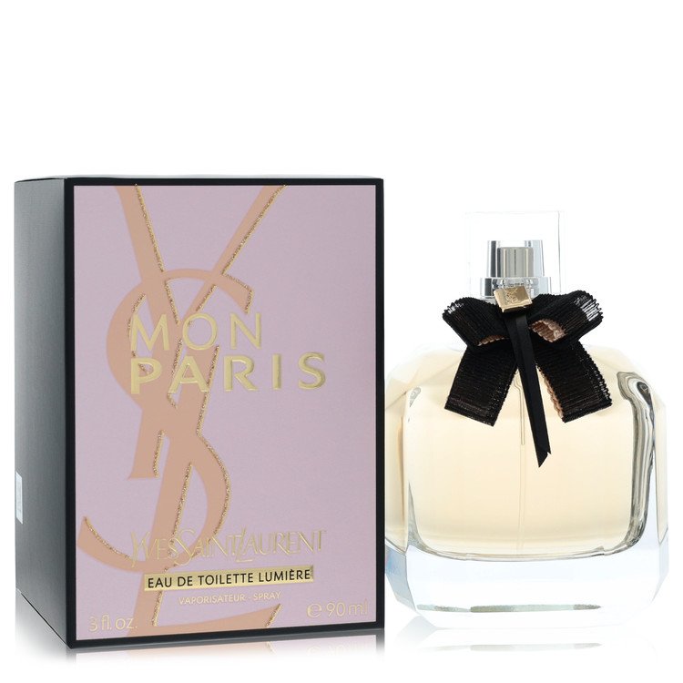 Gift Set 2pcs Combo Mon Paris Lumiere by Yves Saint Laurent Eau De Toilette Spray 3 oz for Women