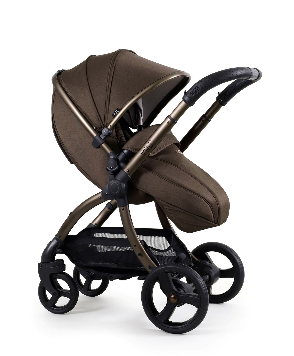egg3 Pushchair Bundle with Shell 360 Car Seat - Chocolate Velvet