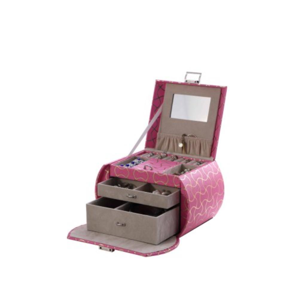 Travel Jewelry Organizer Case with Multiple Compartments