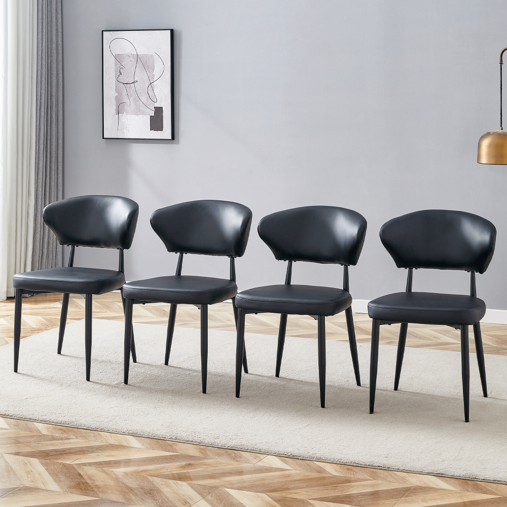 Contemporary Curved Back Side Chairs