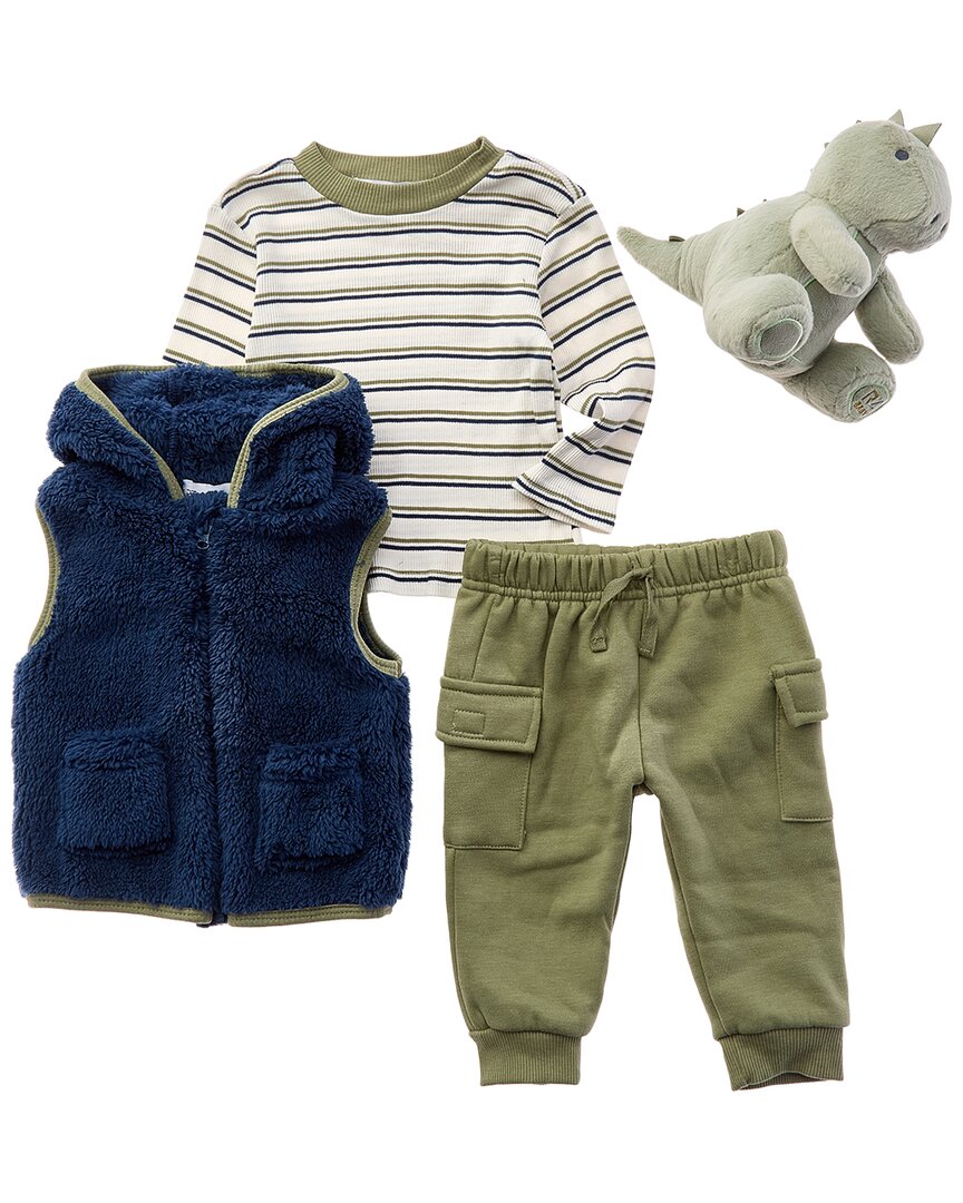 Rachel Zoe 4pc Sherpa Vest Set