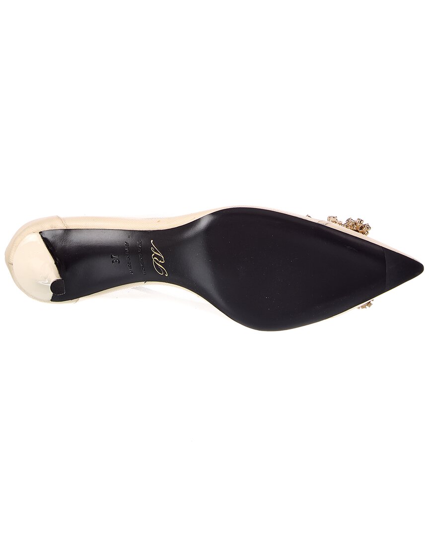 Roger Vivier Mesh & Leather Pump