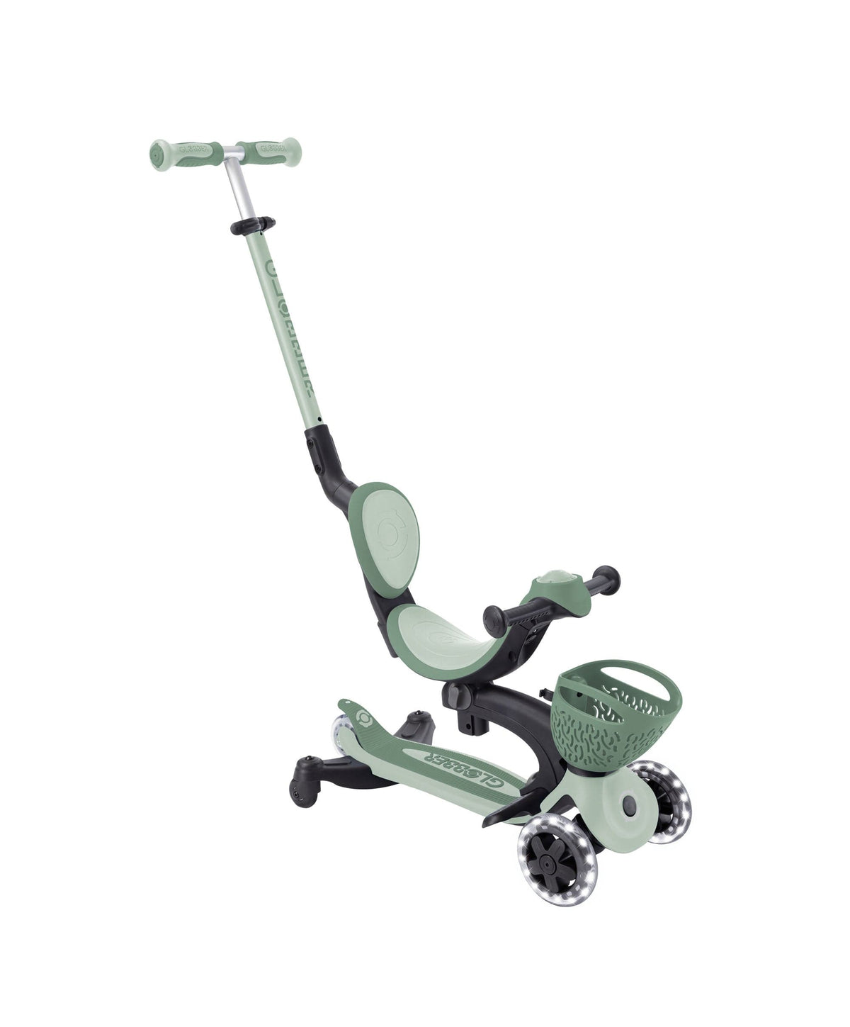 Globber Go Up Baby 360 Lights Scooter – Sage