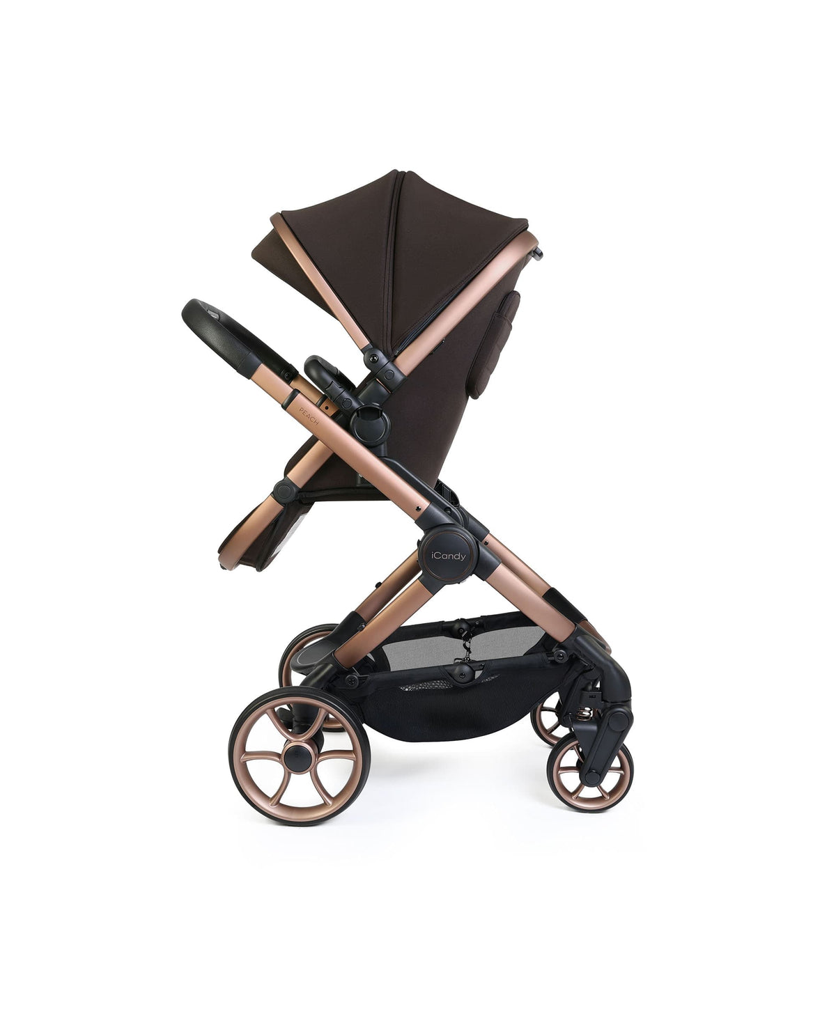 iCandy Peach 8 Complete Pushchair Bundle with Maxi-Cosi Pebble Slide Pro Car Seat & Base - Pecan