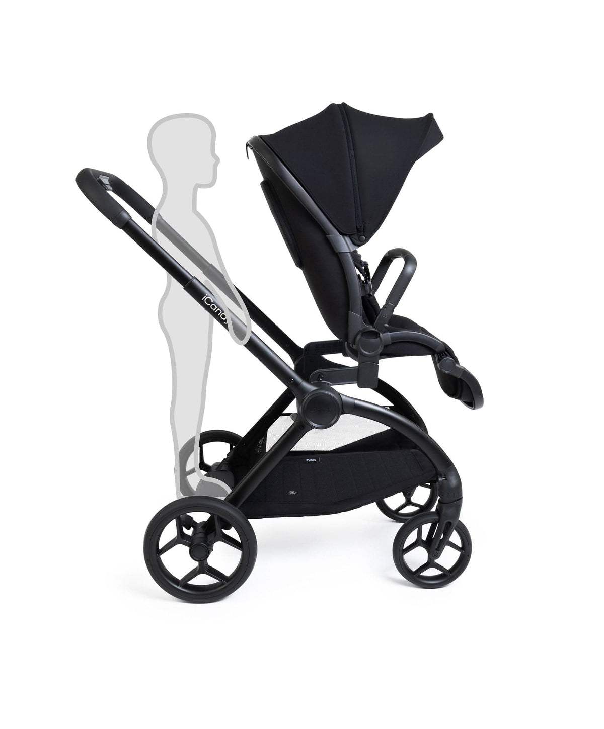 iCandy Core 2 Pushchair Bundle With Cybex Cloud T Car Seat & Base - Black