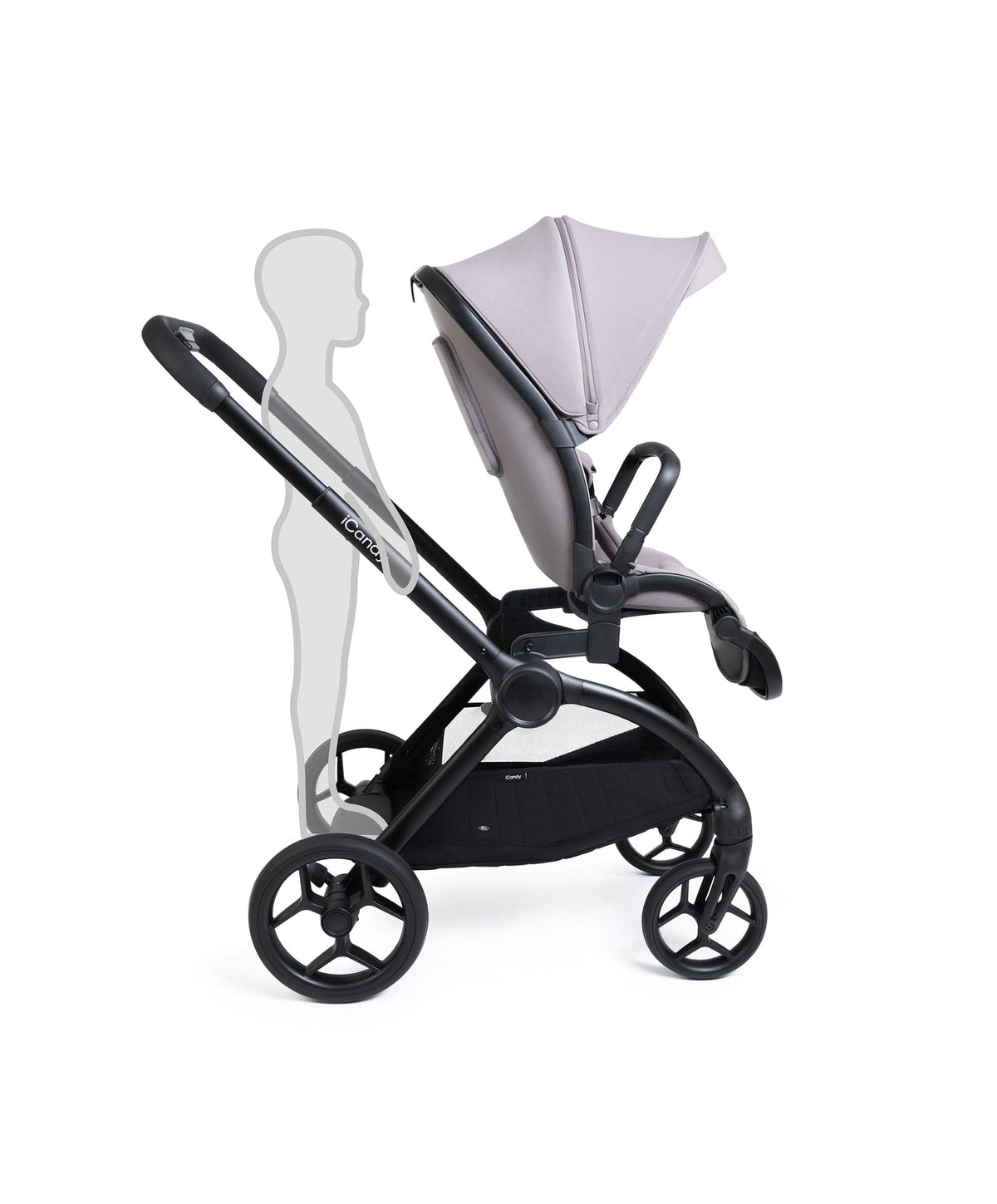 iCandy Core 2 Pushchair Bundle With Cybex Cloud T Plus Car Seat & Base - Storm Grey