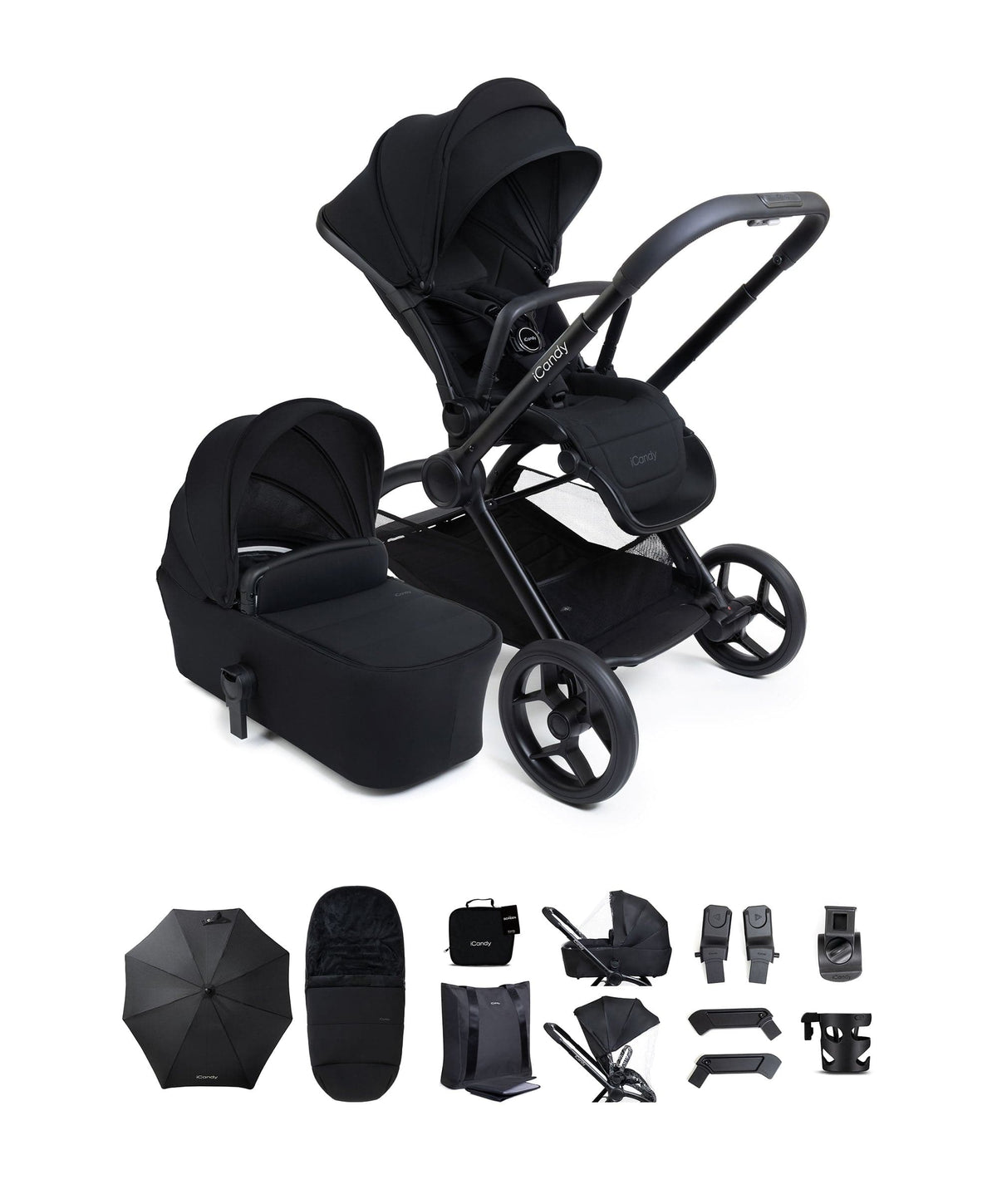 iCandy Core 2 Pushchair & Carrycot Bundle - Black