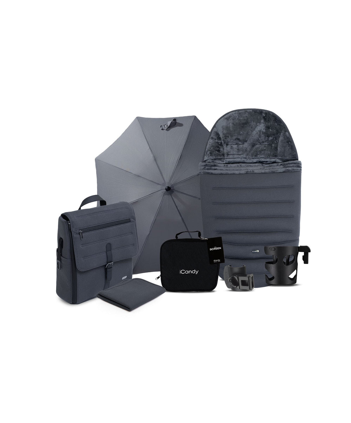iCandy Peach 8 Complete Pushchair Bundle - Grey
