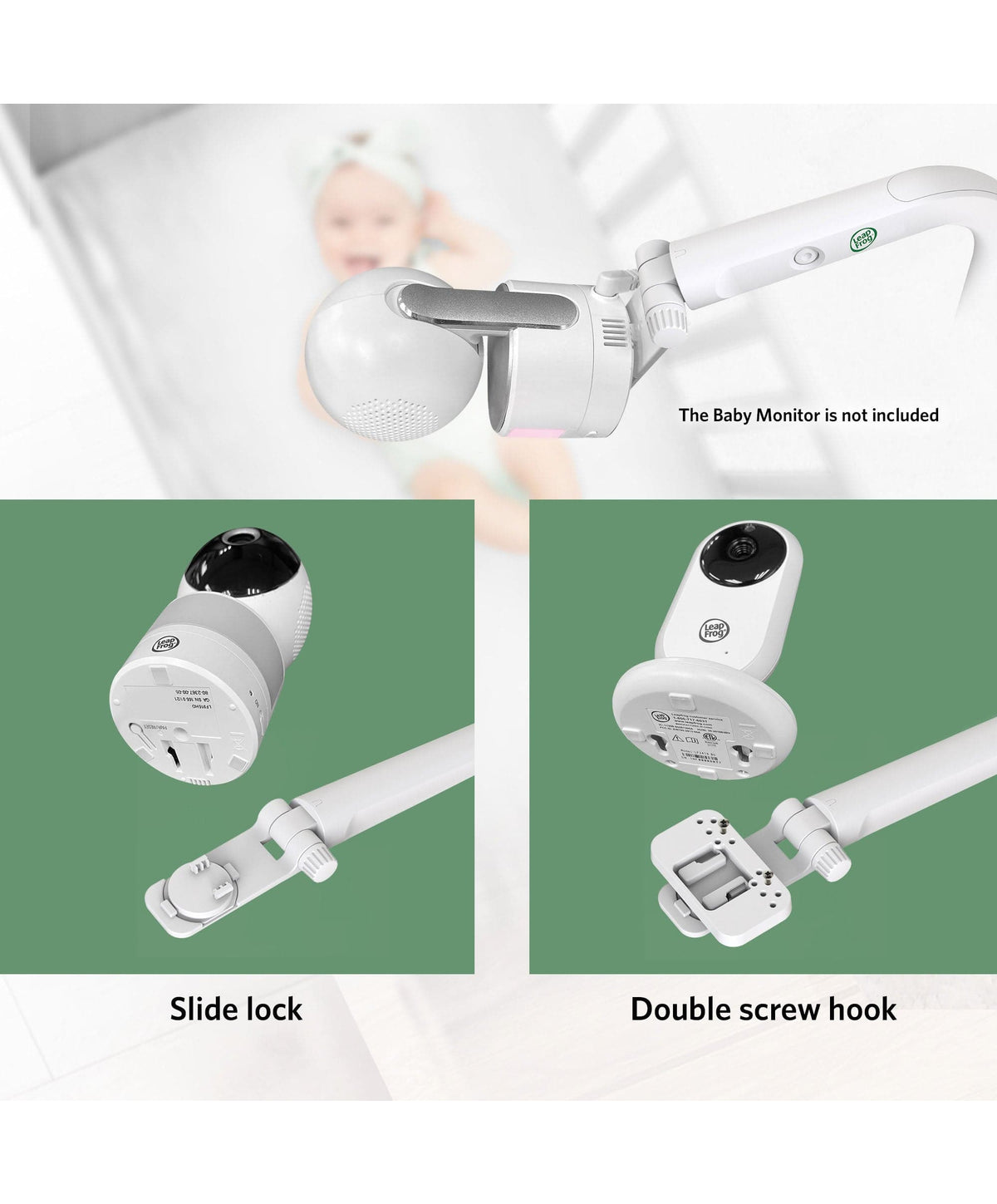 LeapFrog LF920HD 7 Inch Video Baby Monitor & Floorstand - White