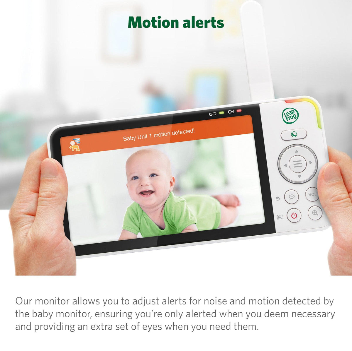 LeapFrog LF915HD 5 Inch Video Baby Monitor & Floorstand - White