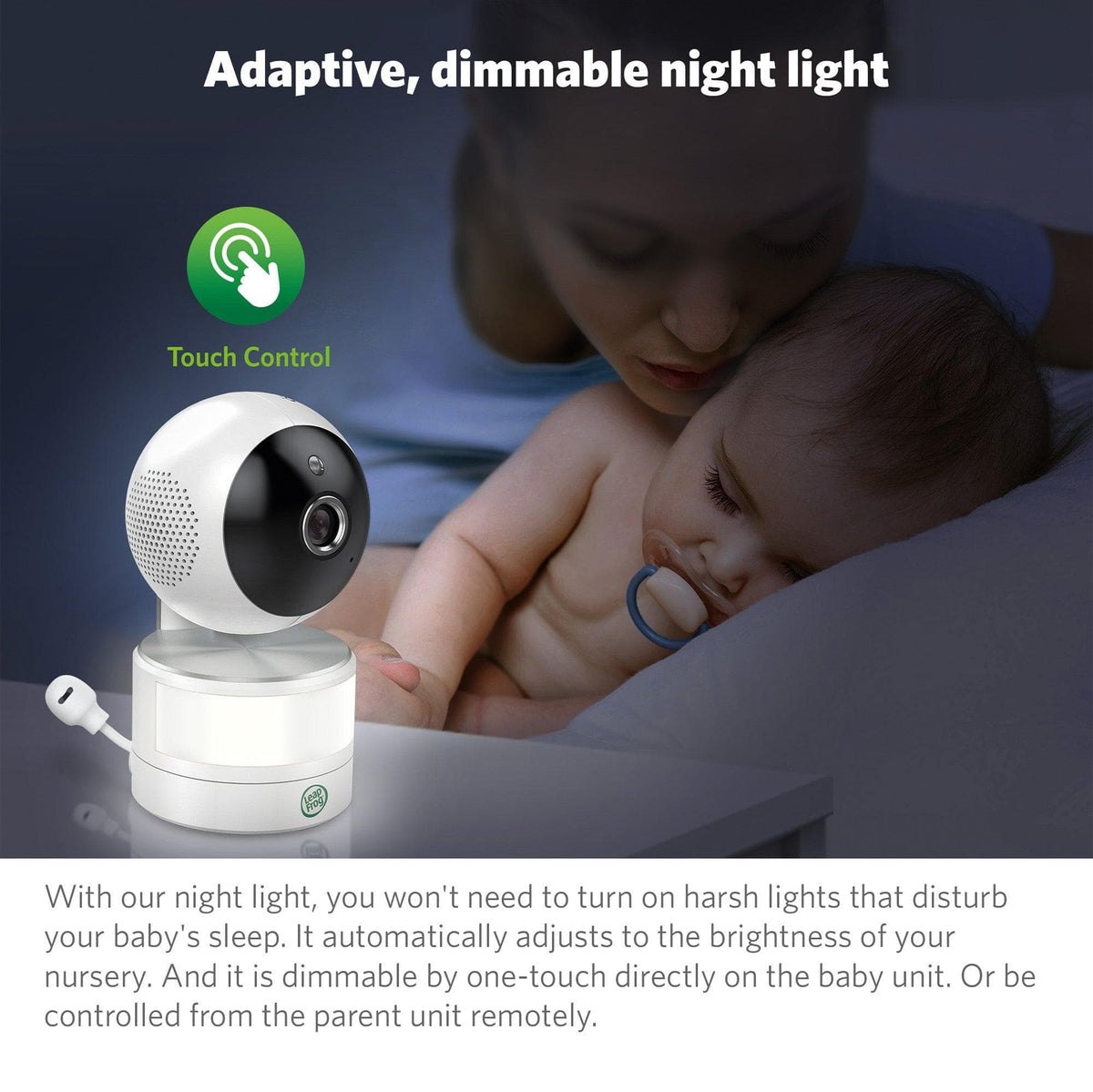 LeapFrog LF920HD 7 Inch Video Baby Monitor & Floorstand - White