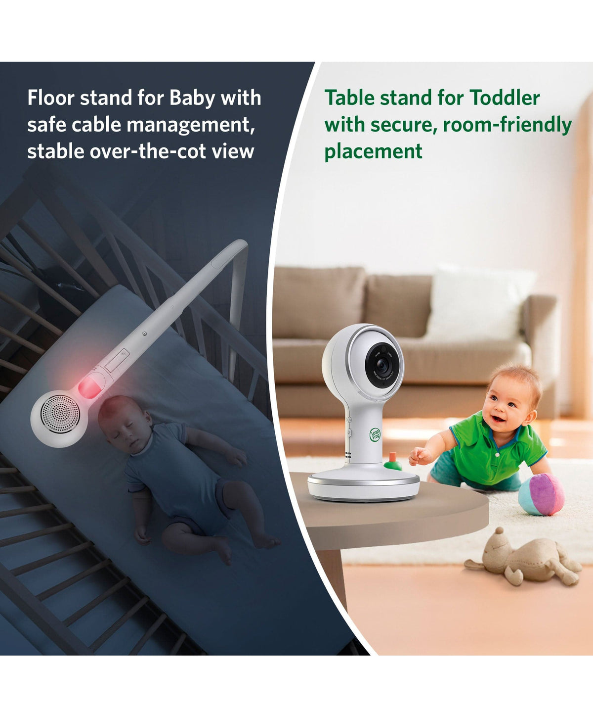LeapFrog LF5817HD 7 Inch Over-the-Cot Smart Baby Monitor
