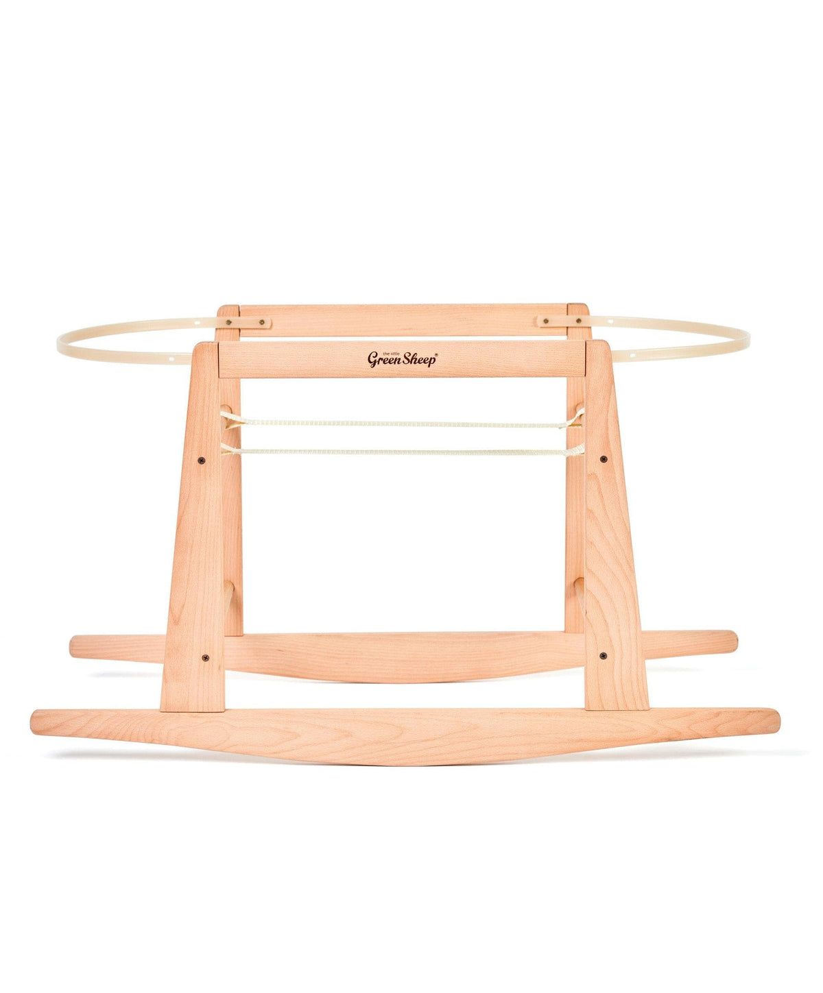 Little Green Sheep Organic Knitted Moses Basket & Mattress - Truffle