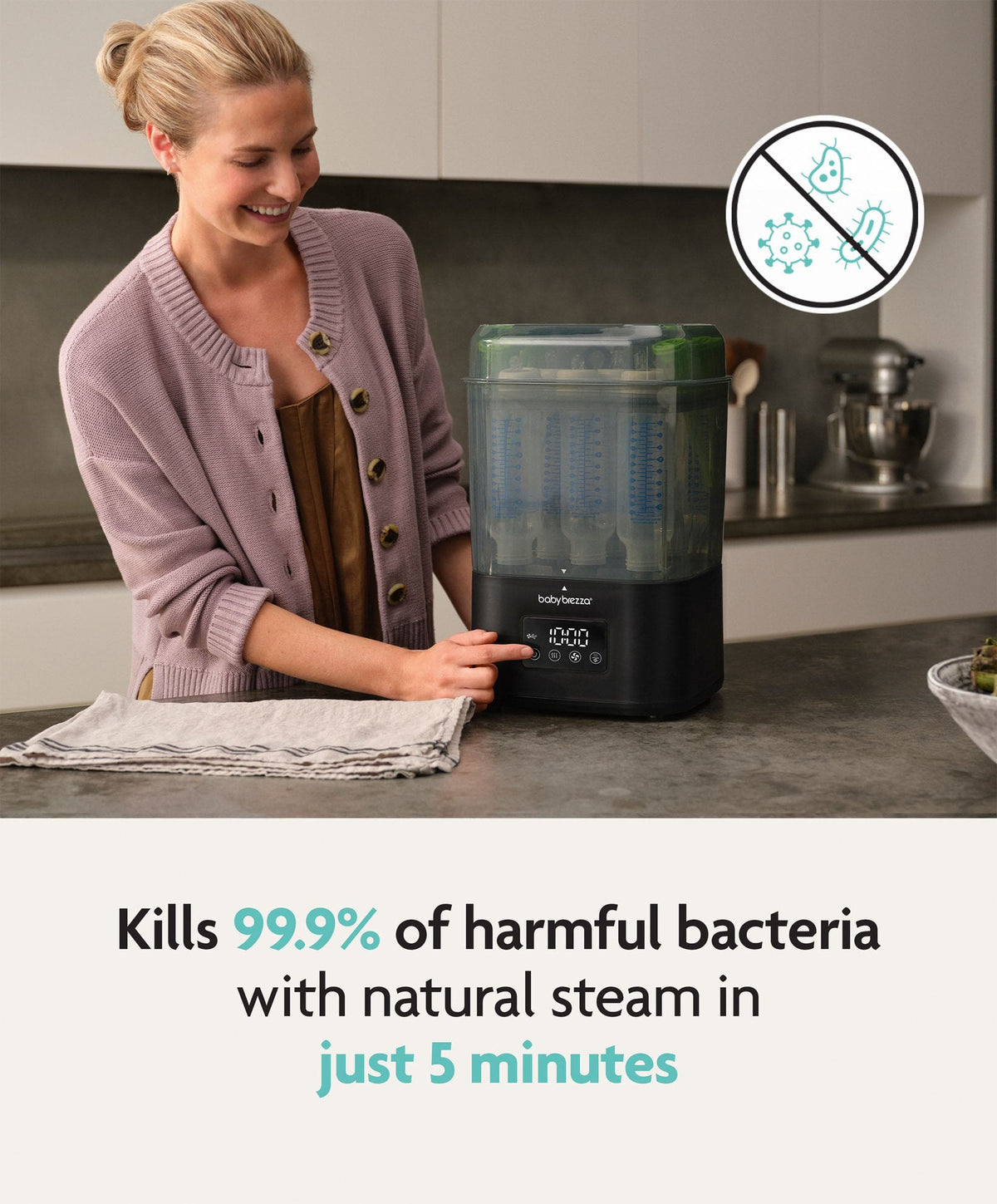 Baby Brezza SuperQuick Steriliser Dryer - Black
