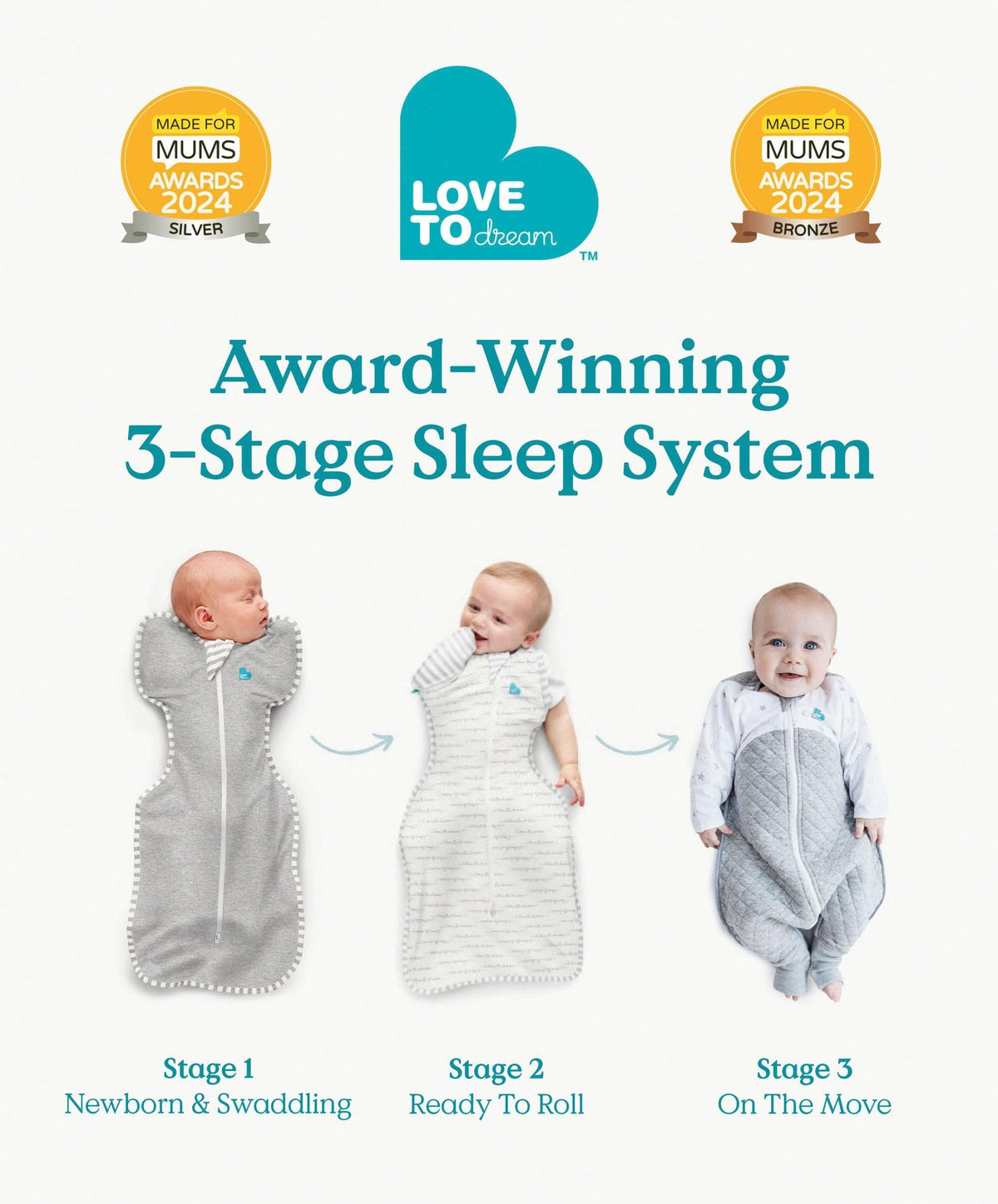 Love to Dream Swaddle Up™ (1.0 Tog) - Cloud Bunny
