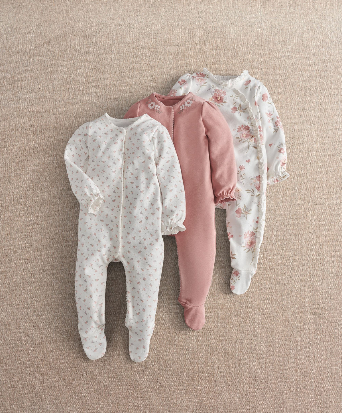 Floral & Forest Sleepsuit (Pack of 3)