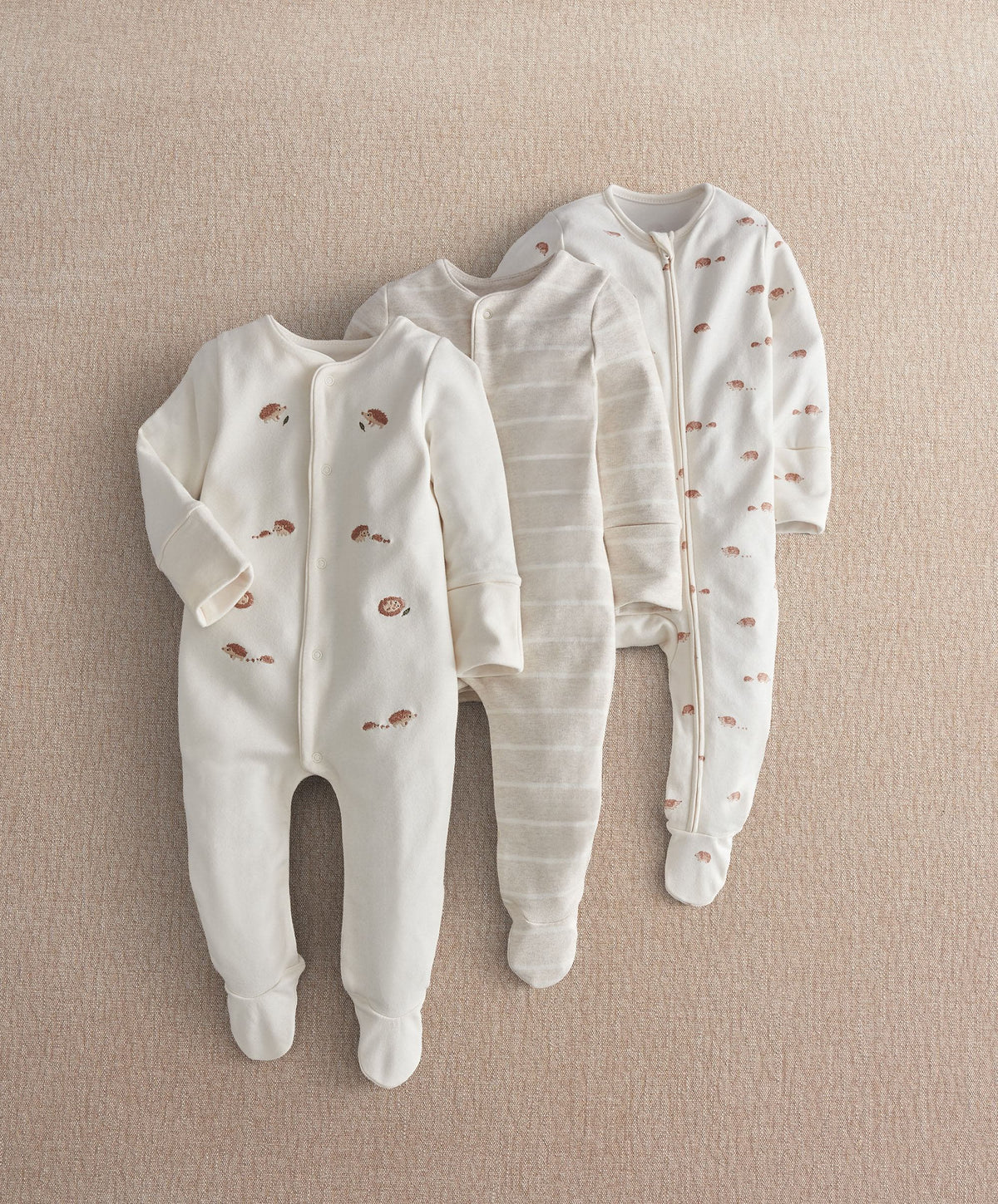 Hedgehog Sleepsuit (Pack of 3)