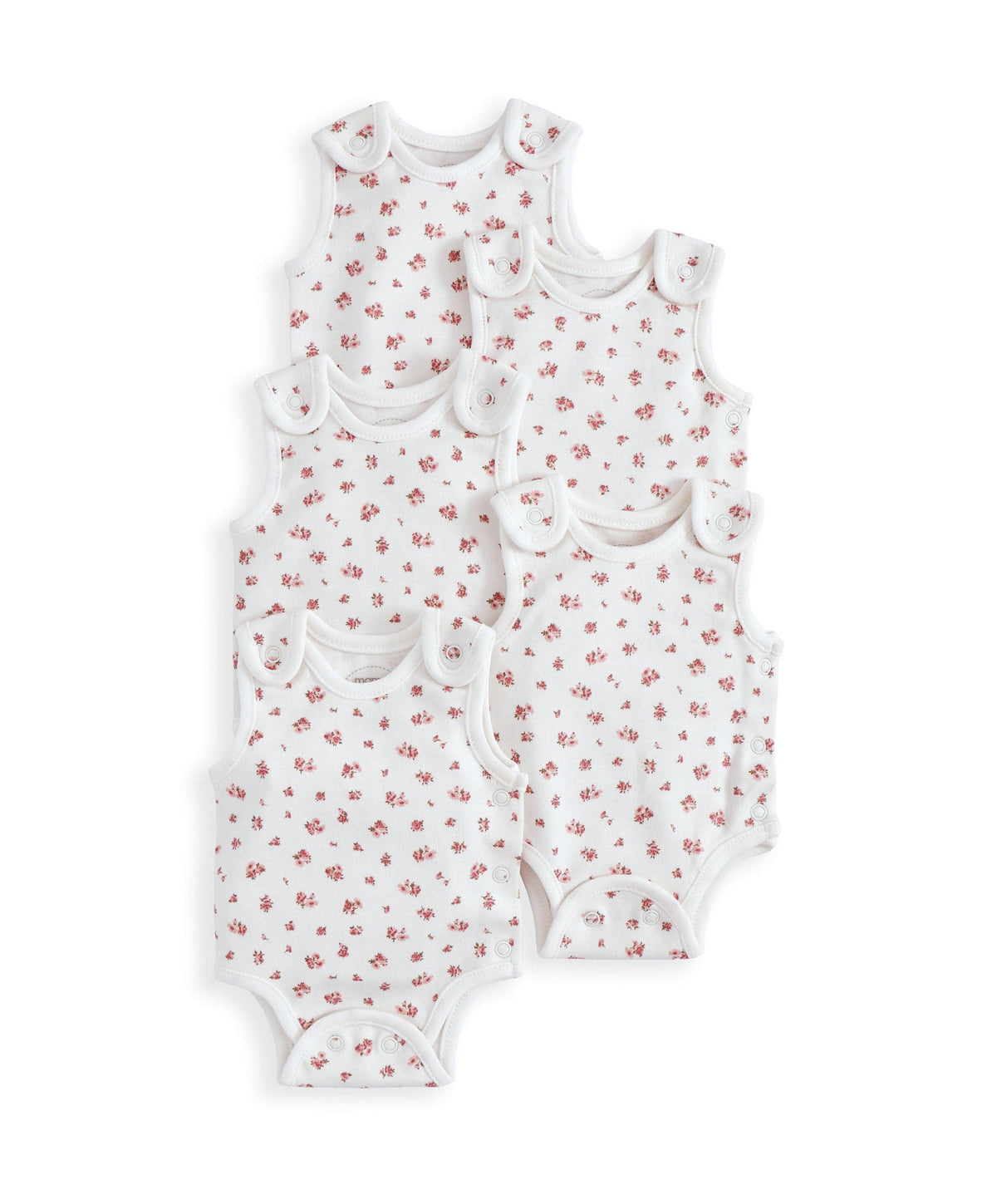 Rose Premature Bodysuits (Pack of 5)