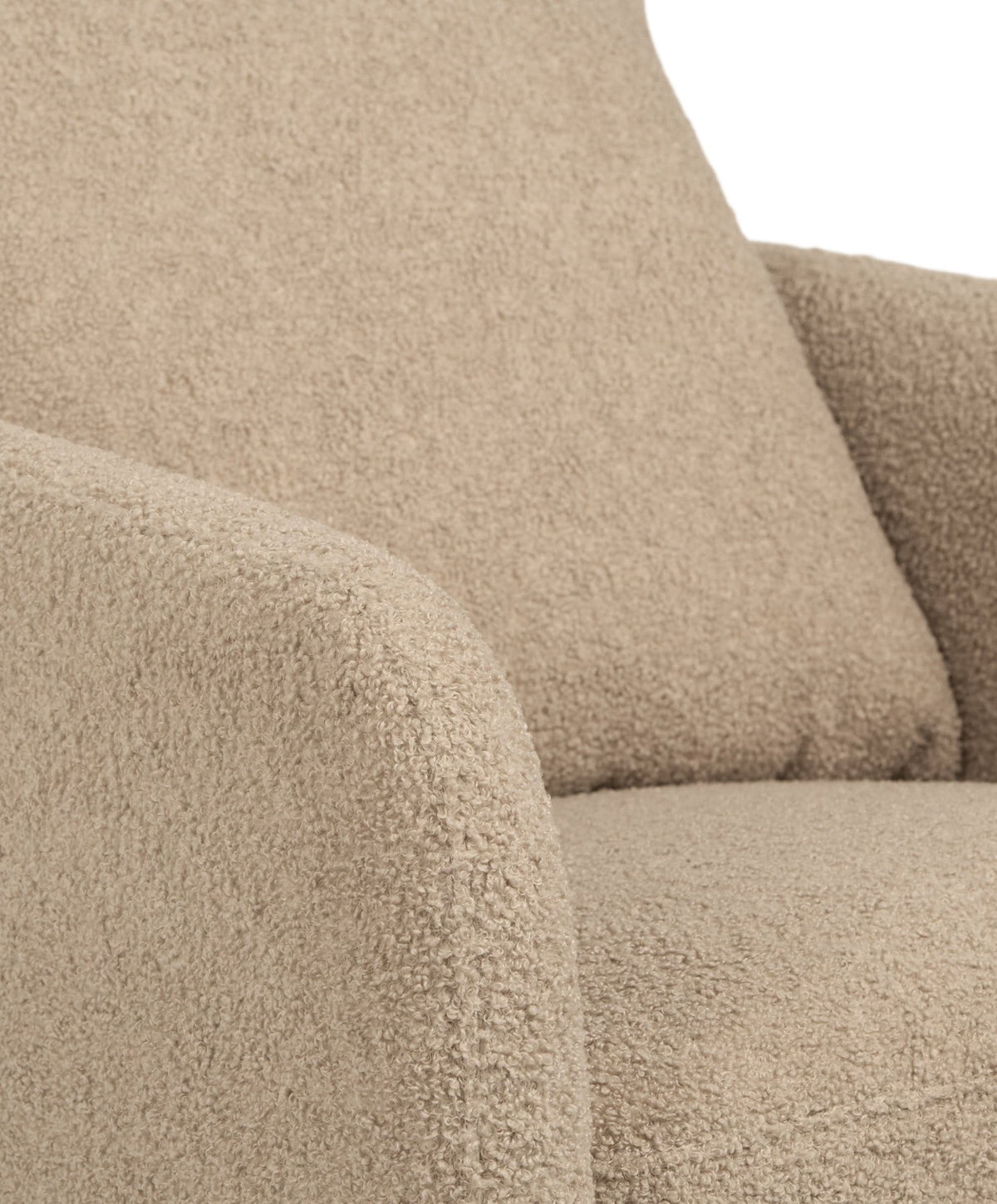 Alma Nursing Chair & Stool - Fawn Boucle