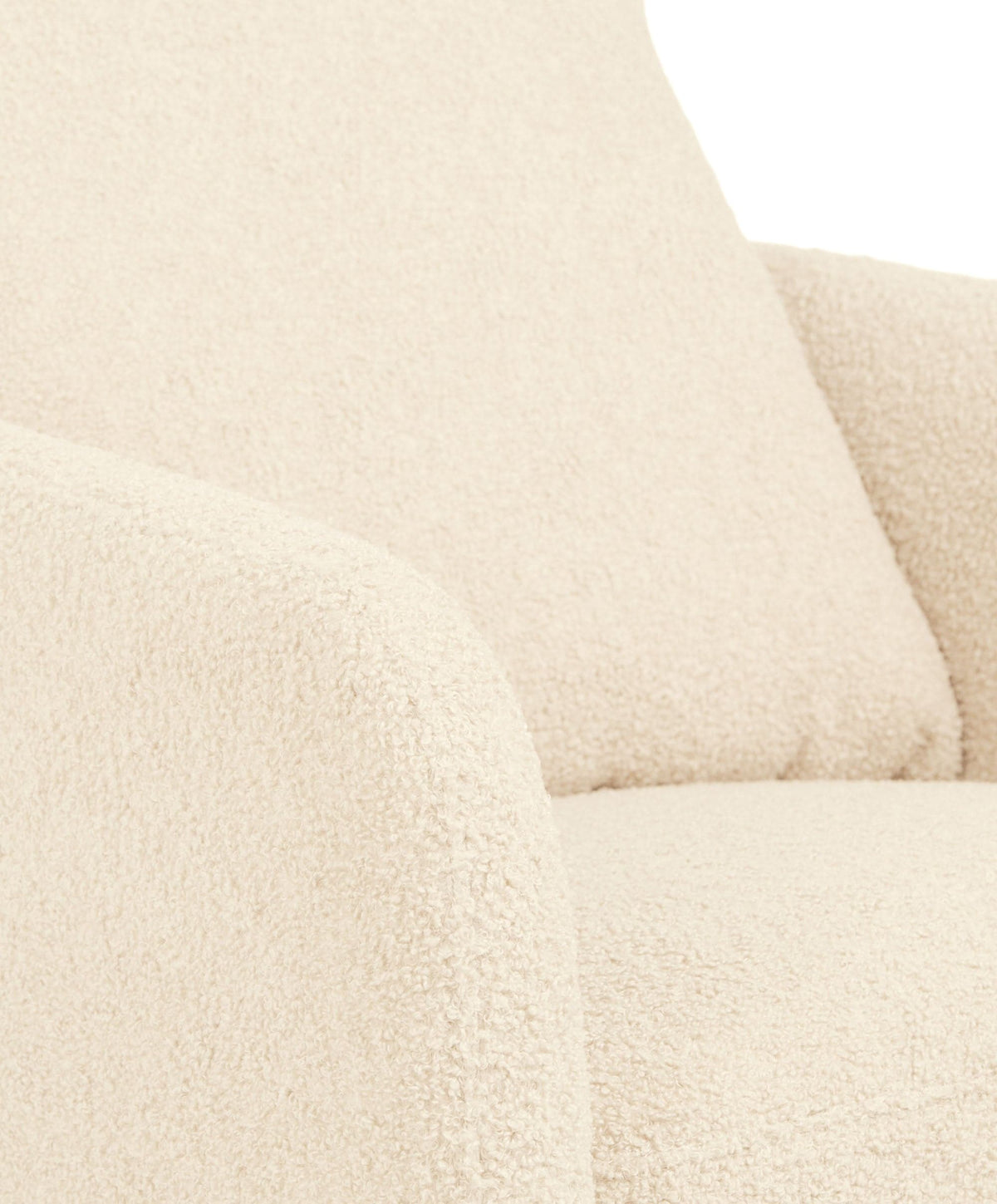 Alma Nursing Chair & Stool - Off White Boucle