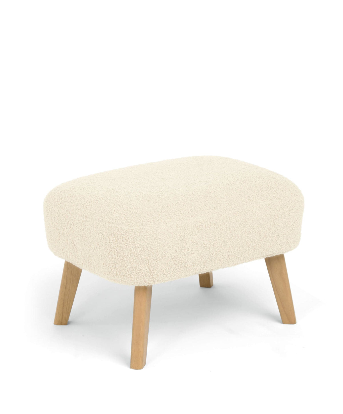 Alma Nursing Chair & Stool - Off White Boucle