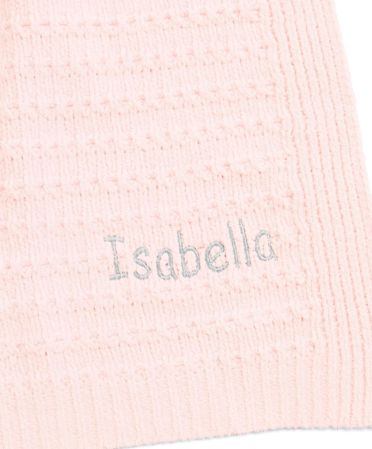 Chenille Blanket - Pink Stripe